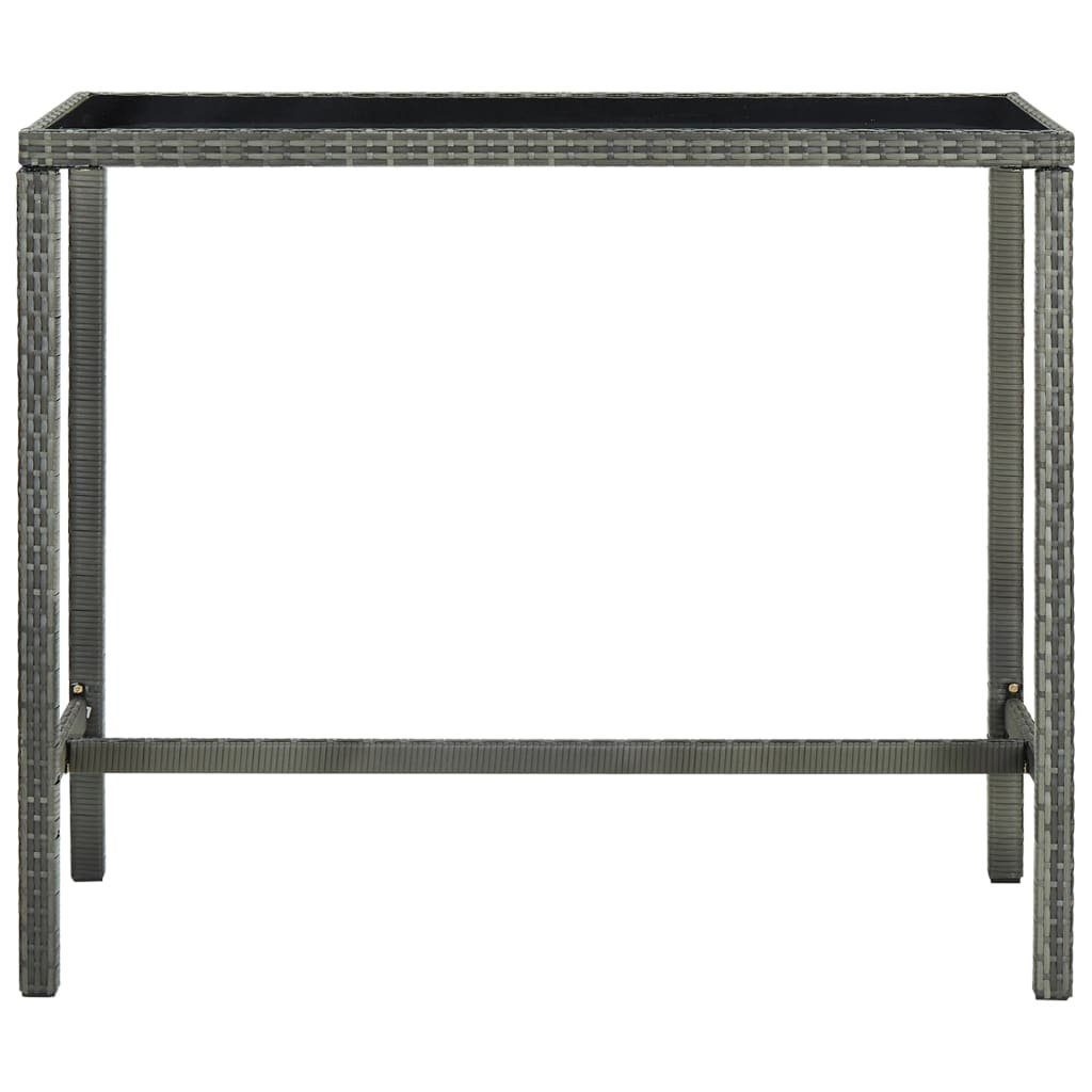 vidaXL Gartentisch Garten-Bartisch Grau 130x60x110 cm günstig online kaufen