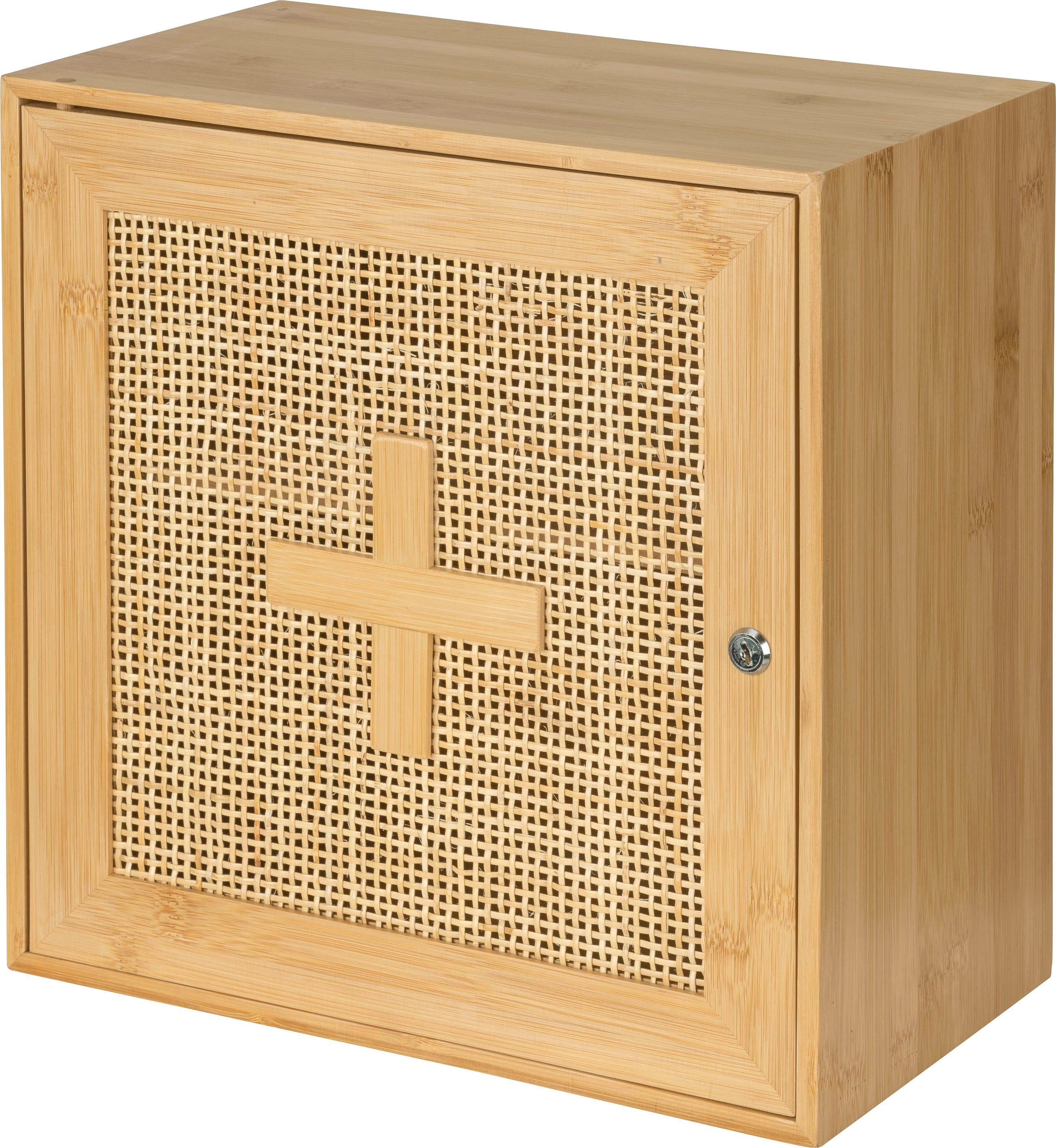 WENKO Medizinschrank Allegre aus Bambus und Rattan