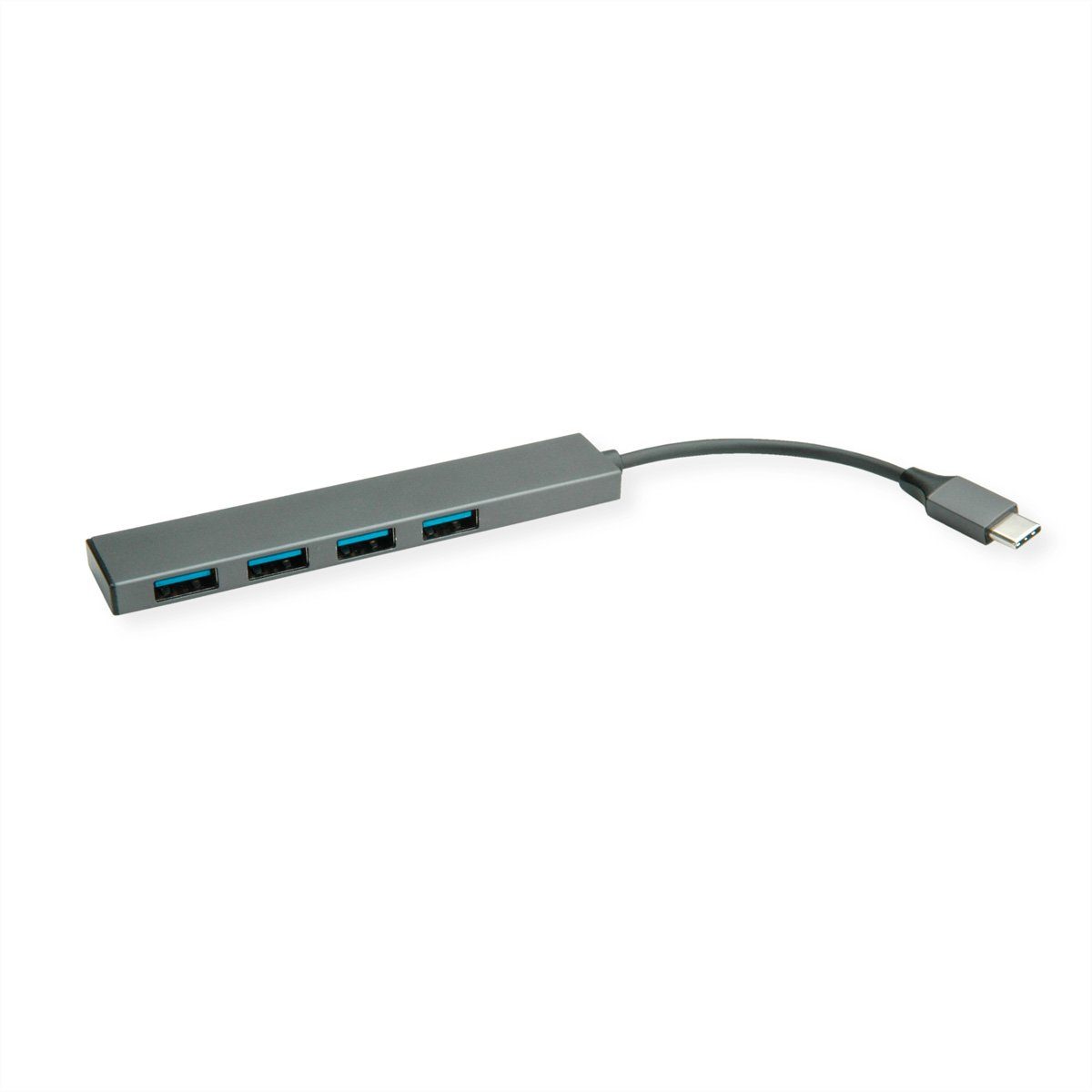 USB 3.2 Gen 1 Hub, 4fach, Typ C Anschlusskabel Computer-Adapter