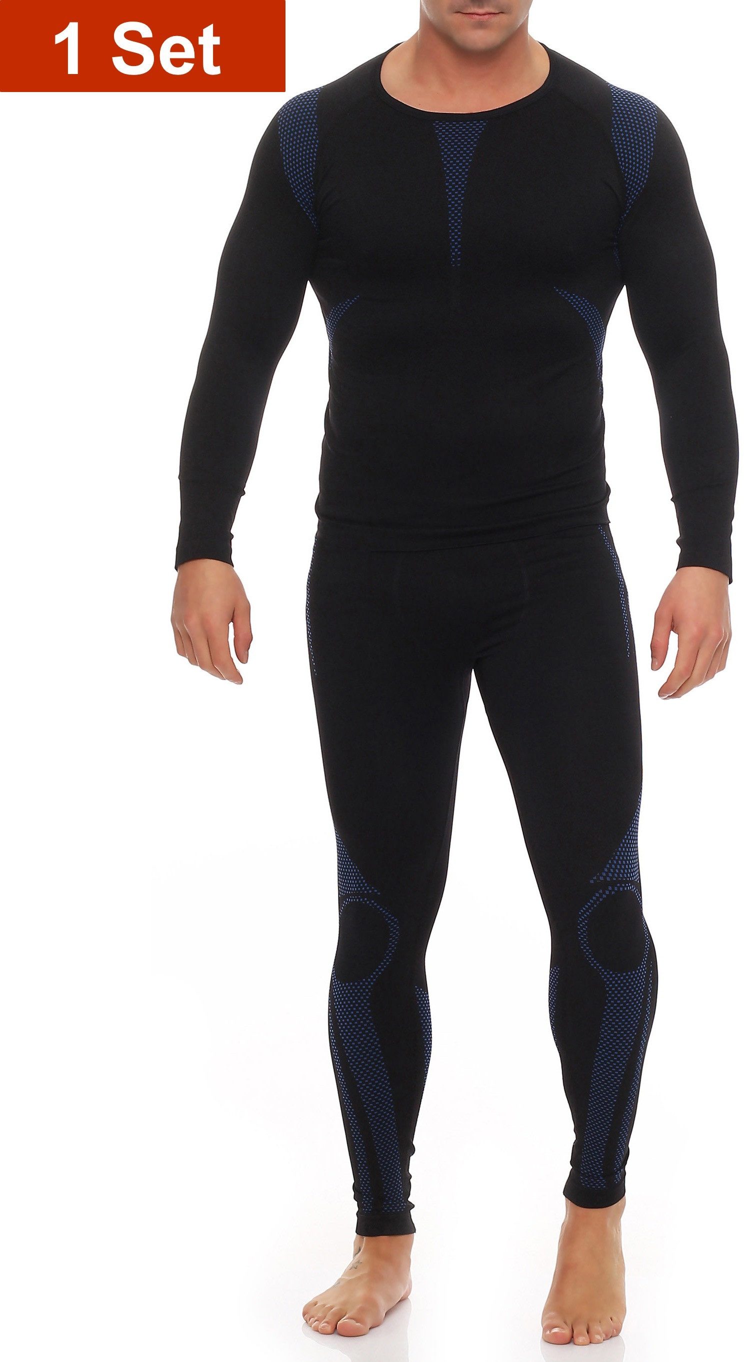 Cocain underwear Funktionsunterhemd Lange warme Herren Ski-Unterwäsche Unterhose Unterhemd Thermo Funktion mit Membrantechnologie