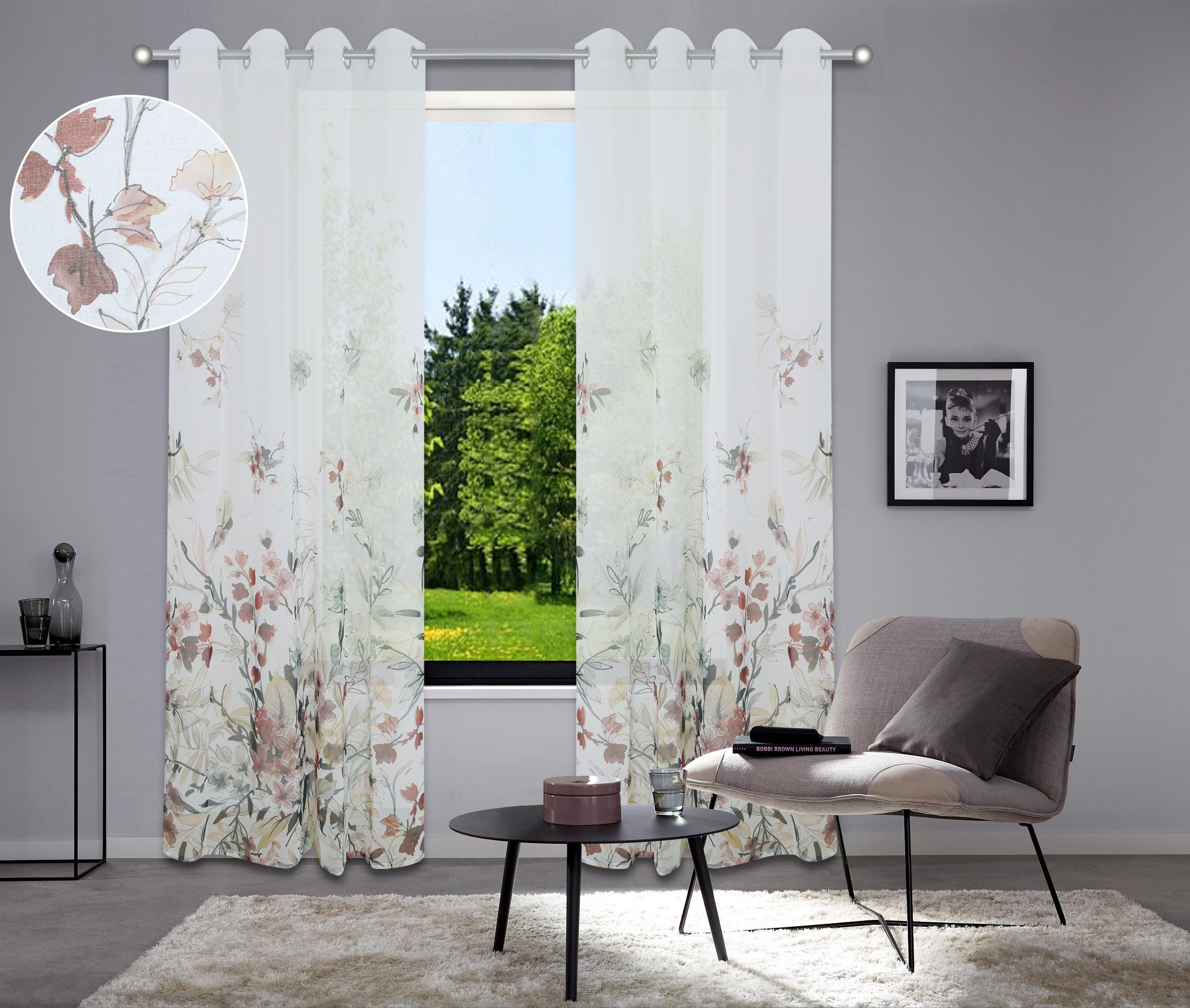 Home affaire Gardine Friesach, Ösen (1 günstig online kaufen