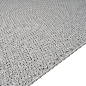 Outdoorteppich Stabiler In- und Outdoor-Teppich mit 3d-Effekt, grau, TeppichHome24, Rechteckig, Höhe: 5 mm