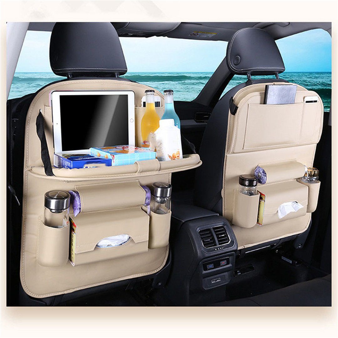 Auto-Rücksitz-Organizer mit Getränkehalter Automatischer Getränkehalter  Rücksitz-Organizer Autositz-Organizer Multifunktional Praktisch