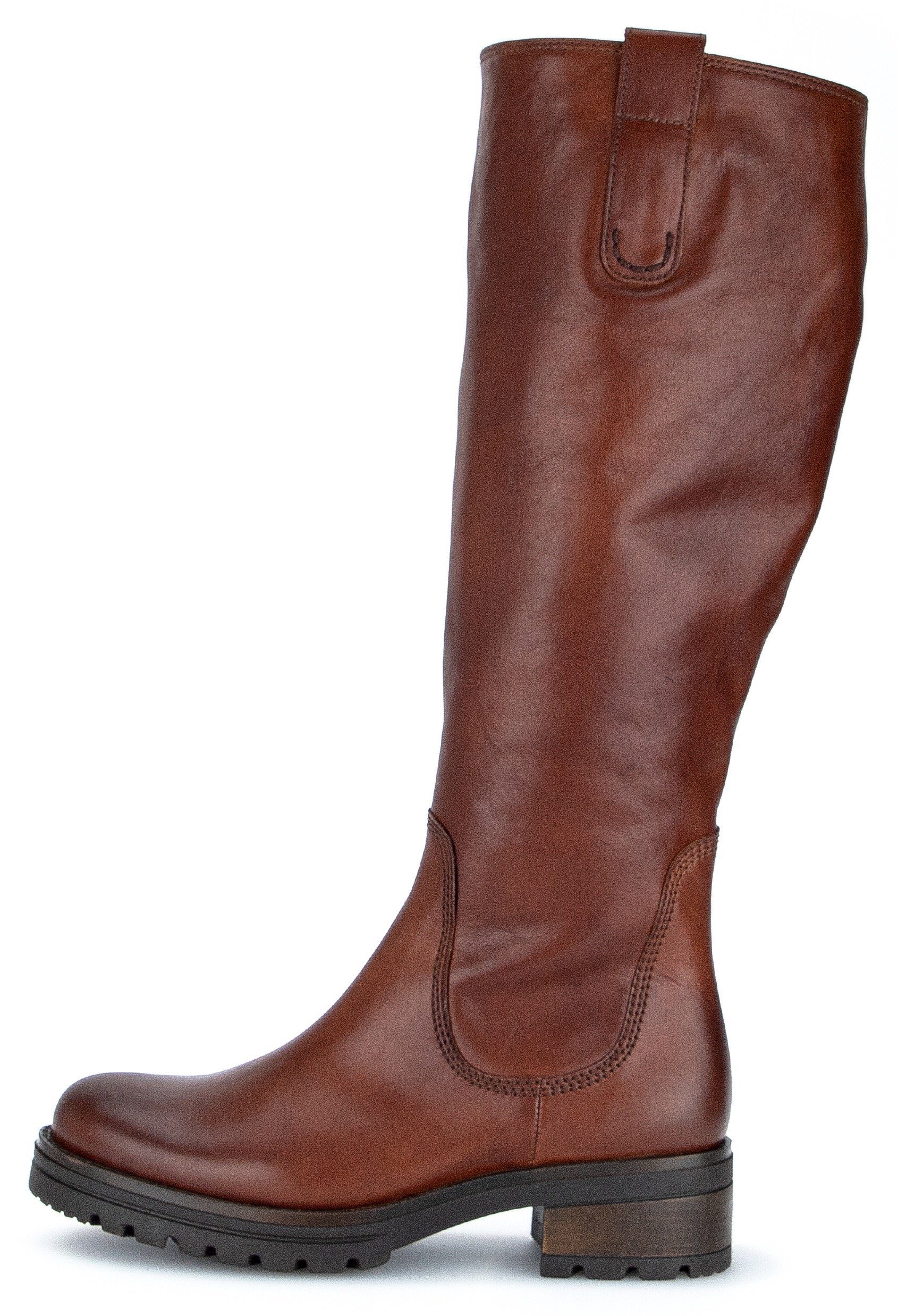 Braun (sattel Stiefel Kreta / mit Finish, Gabor G-Weite Antik 55)