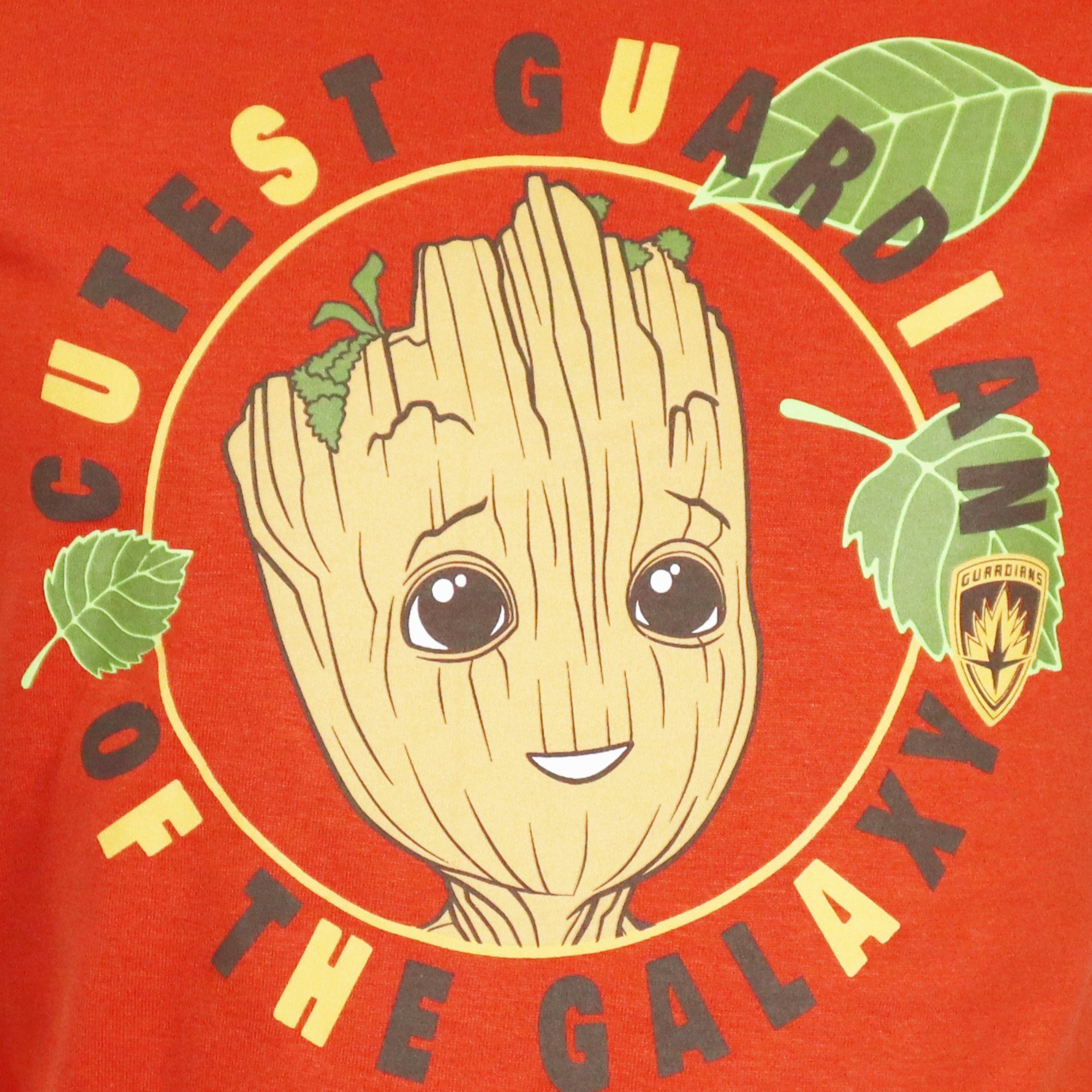 MARVEL Print-Shirt Guardians of the Galaxy Baby Groot Kinder T-Shirt Shirt Baumwolle, Gr. 98 bis 116