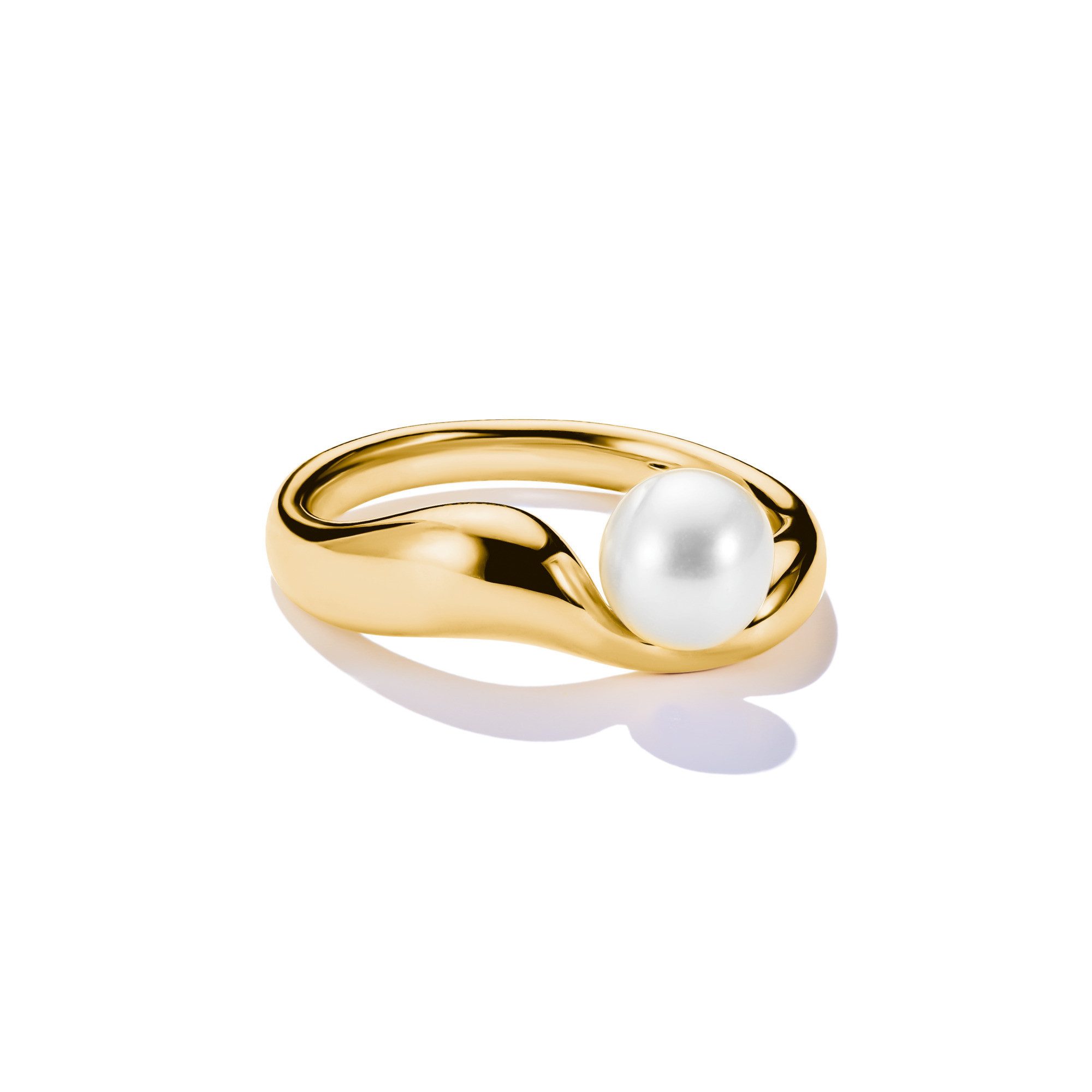 THOMAS SABO Fingerring Natural Beauty Ring mit Perle, mit Süßwasserzuchtperle