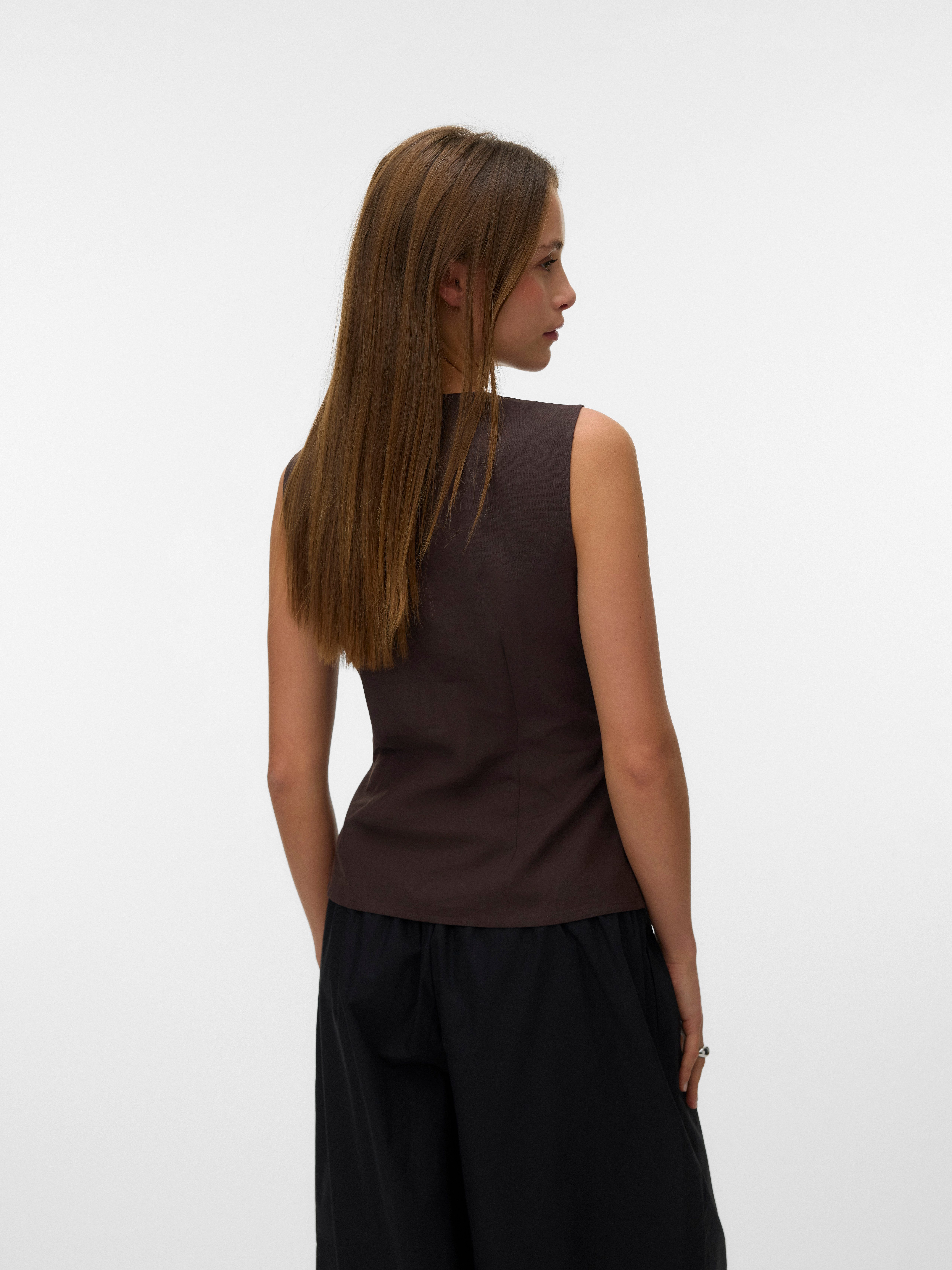 Vero Moda Anzugweste VMSELMA WAISTCOAT WVN NOOS Baumwollmischung, mit Leine günstig online kaufen
