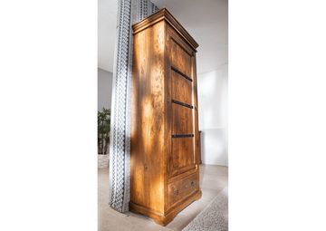 Massivmoebel24 Dreh-/Schwebetürenschrank Schrank Akazie 80x40x193 honig lackiert OXFORD #0900