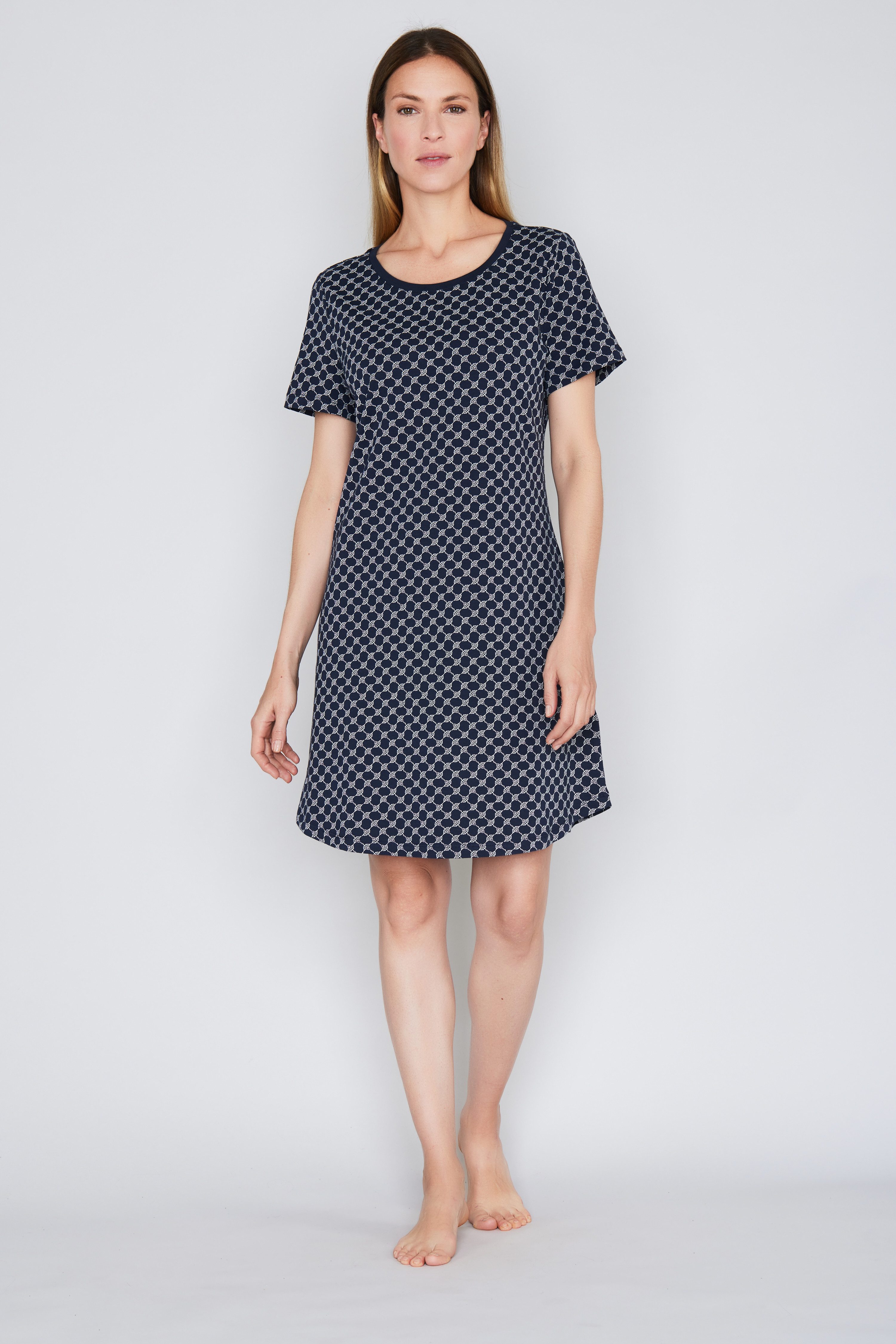 JOOP! Nachthemd Cosy mit Cornflower-Alloverprint