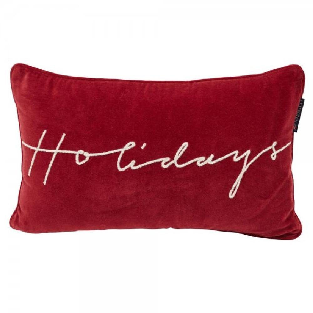 Kissenhülle »LEXINGTON Kissen Holidays Cotton Velvet Red White (30x50