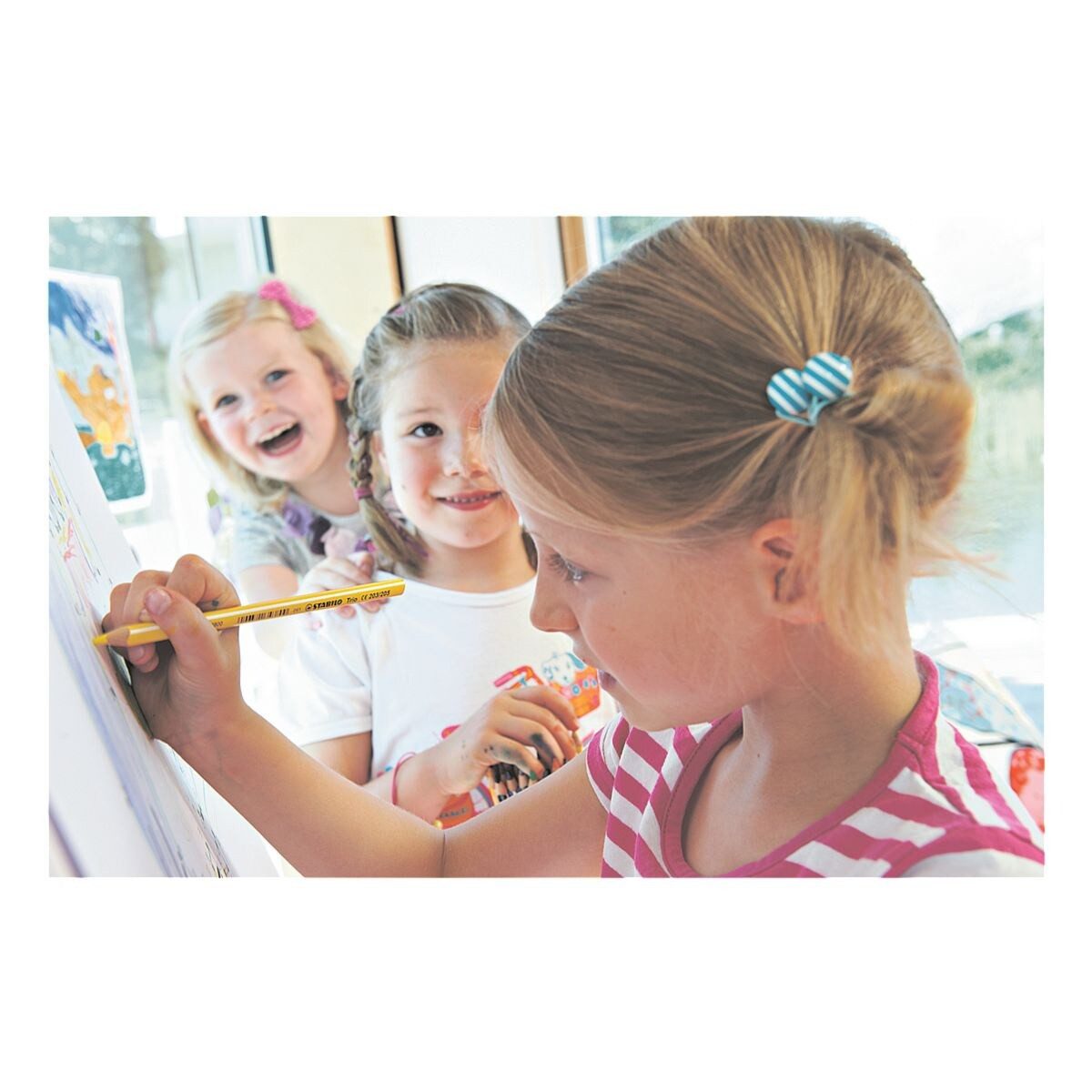 STABILO Buntstift Trio® thick, (12-tlg), mit robuster Mine