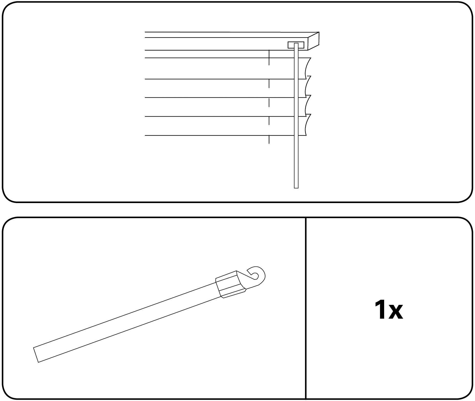 GARDINIA Sichtschutzbedienstab Wendestab, Jalousien, (1-tlg), Zubehör Alumi günstig online kaufen
