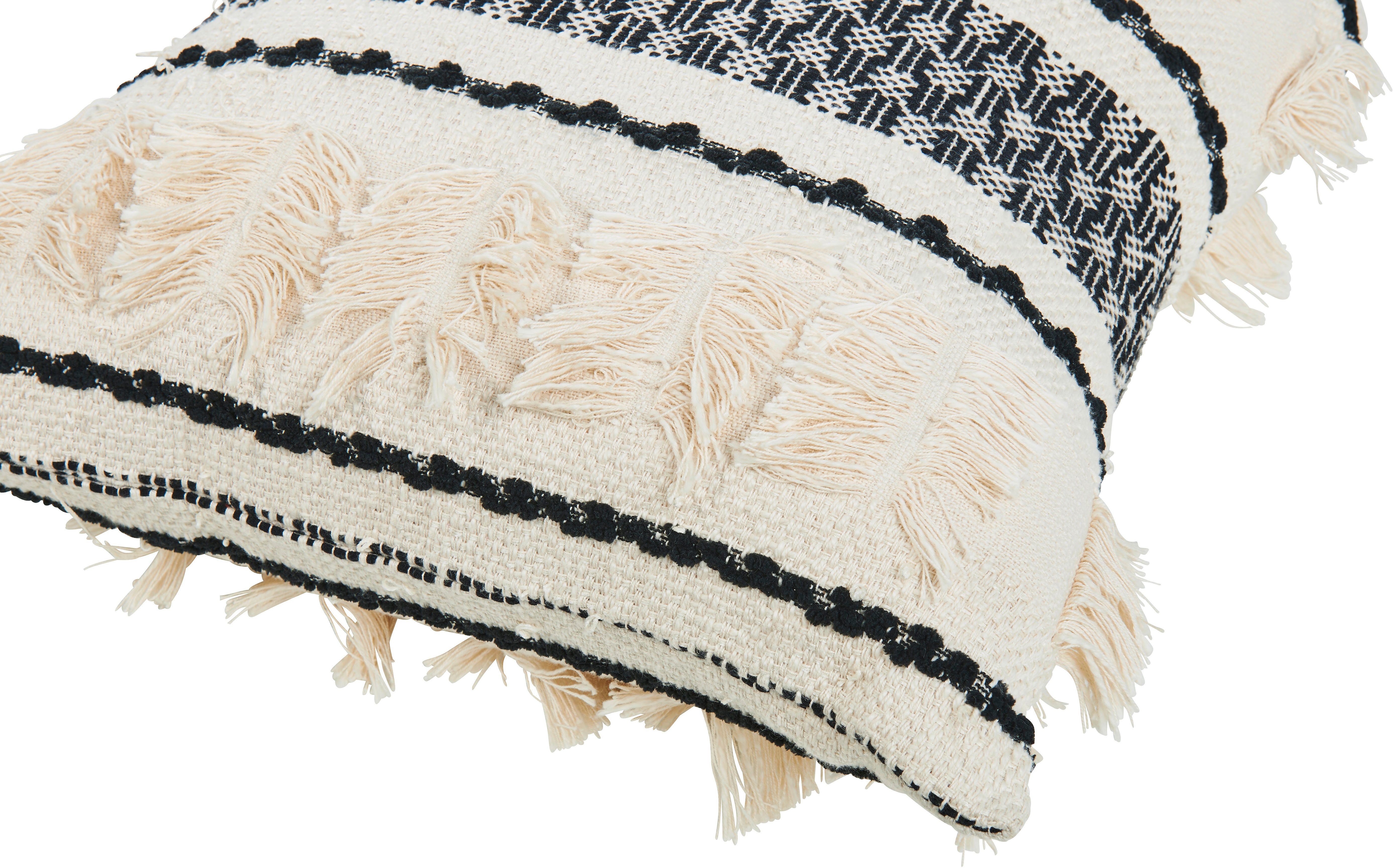 done.® Kissenhülle Isa, (1 Stück), Kissenhülle im Boho-Stil mit dekorativer Verzierung