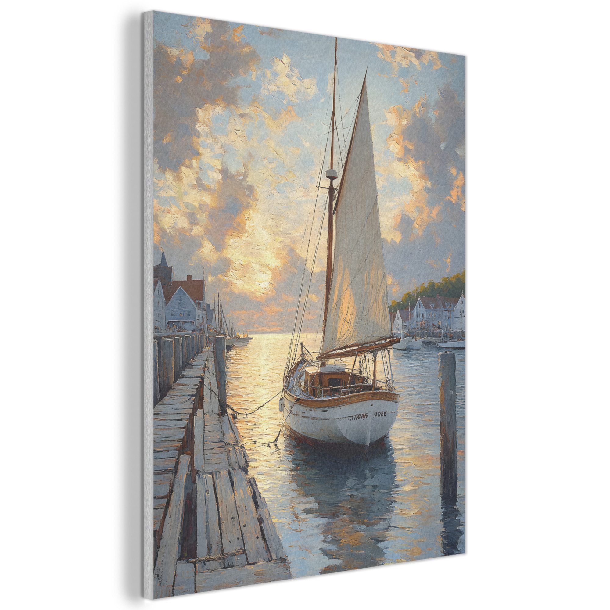 MuchoWow Gemälde Segelboot - Sonne - günstig online kaufen