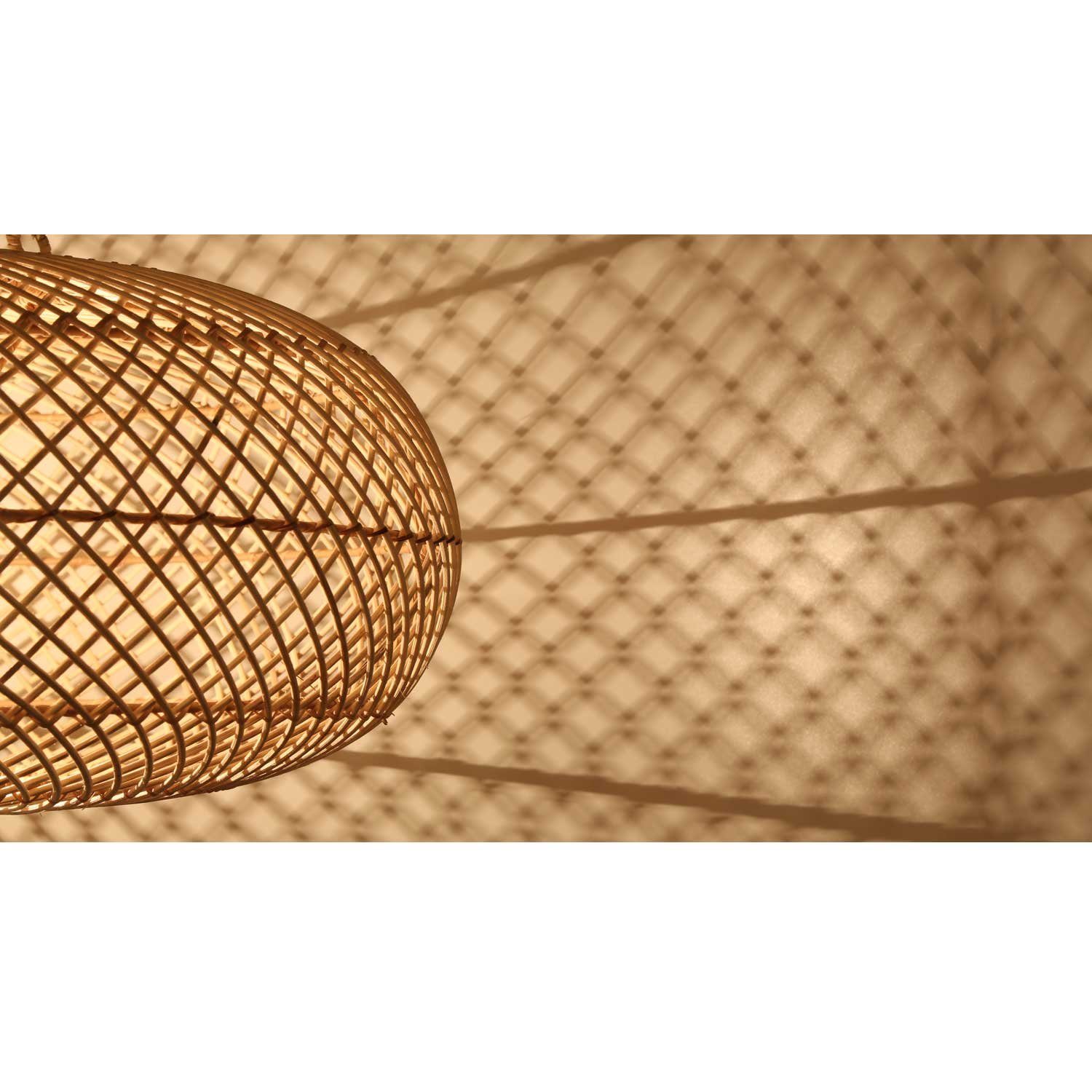 Casa Moro Deckenleuchten Hängeleuchte Rattan Wohnzimmer Esszimmer Pendelleuchte Boho handmade, ohne Leuchtmittel, Natur Lampe Leuchte Deko Idee Muttertag – Bild 3 von 5