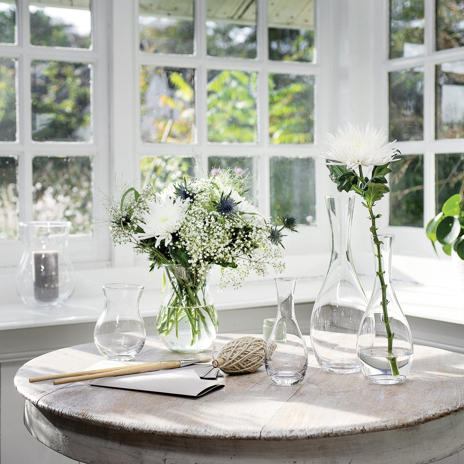 LEONARDO Dekovase CASOLARE, H 22 cm, Transparent, Glas, handgefertigtes Uni günstig online kaufen