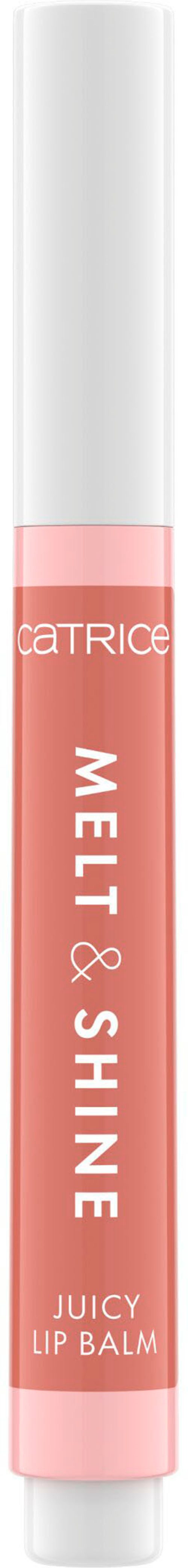 Catrice Lippenbalsam MELT & SHINE JUICY LIP BALM, 3-tlg., zartschmelzender Lippenbalsam für voller aussehende Lippen