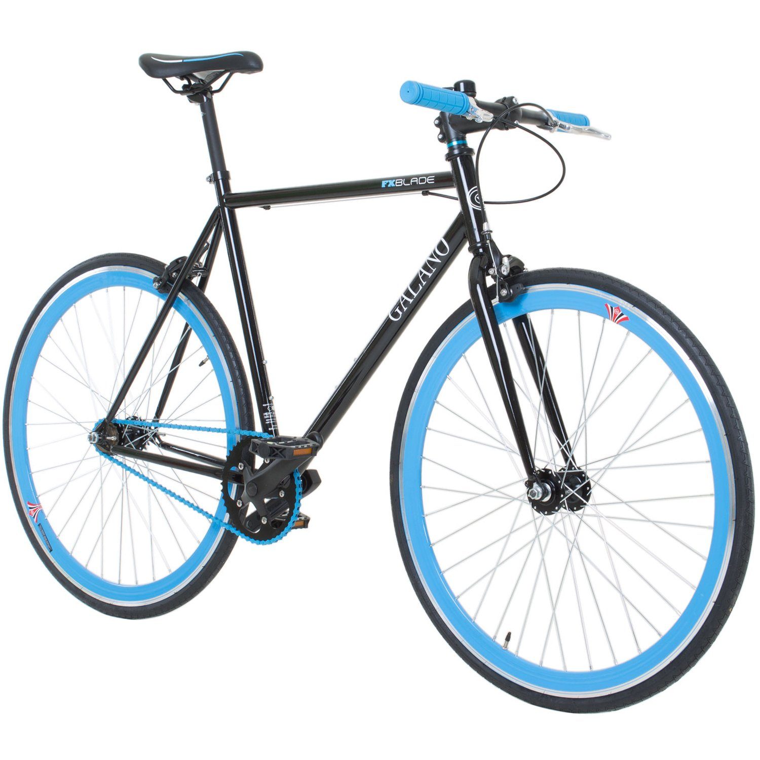 Galano Singlespeed Blade, 1 Gang, ohne Schaltung, Fixie Fahrrad Singlespeed Damen Herren 165 - 195 cm retro Urban Bike