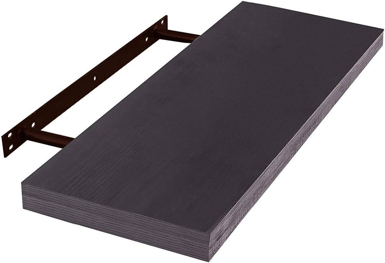 Schwarz Board in verschiedenen EUGAD Wandregal, 1-tlg., Größen Holz Modern Farben Holzdeko