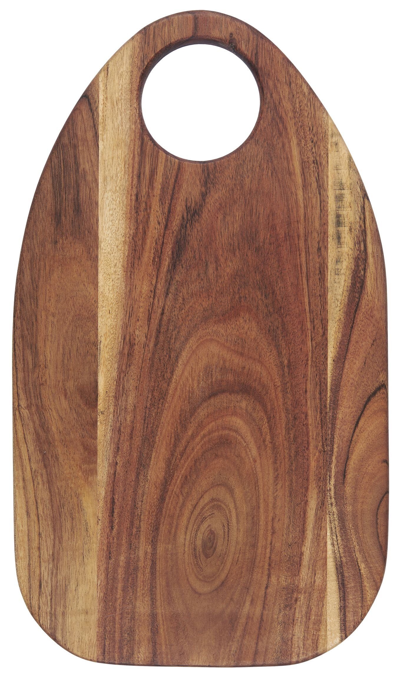 Ib Laursen Servierbrett Schneidebrett Schneidbrett Holz Brett mit Loch 25x44cm Ib Laursen