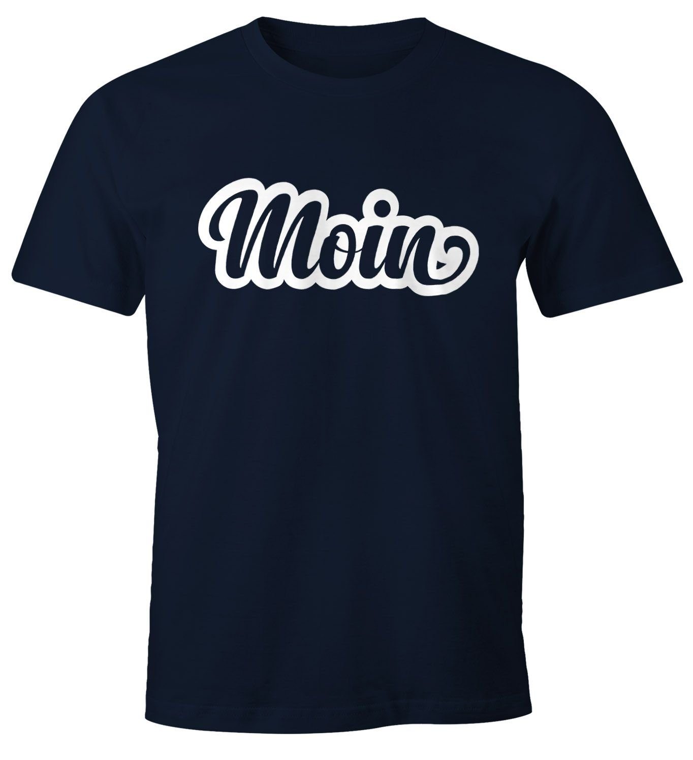 MoonWorks Print-Shirt Moin Herren T-Shirt Fun-Shirt günstig online kaufen