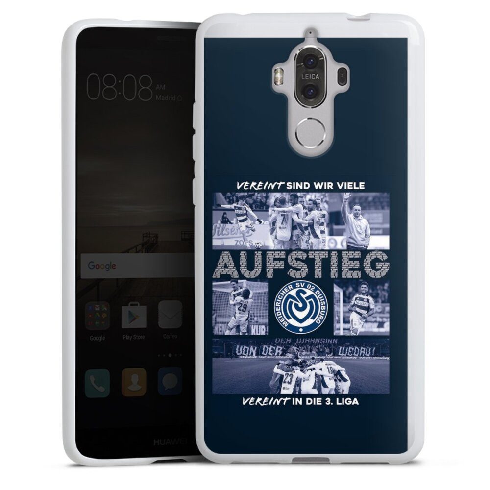 DeinDesign Handyhülle MSV Duisburg Aufstieg Offizielles Lizenzprodukt, Huawei Mate 9 Silikon Hülle Bumper Case Handy Schutzhülle