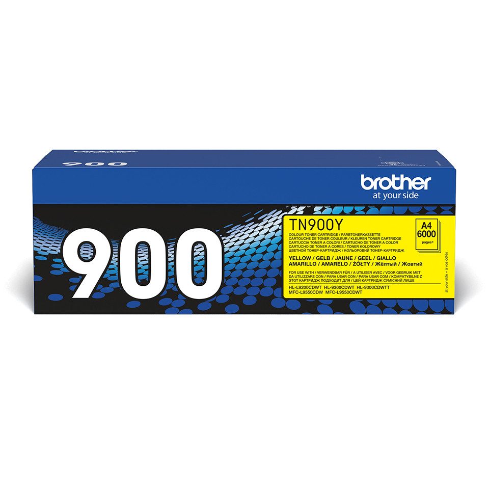 Brother Toner TN-900Y Gelb (ca. 6000 Seiten) Tintenpatrone