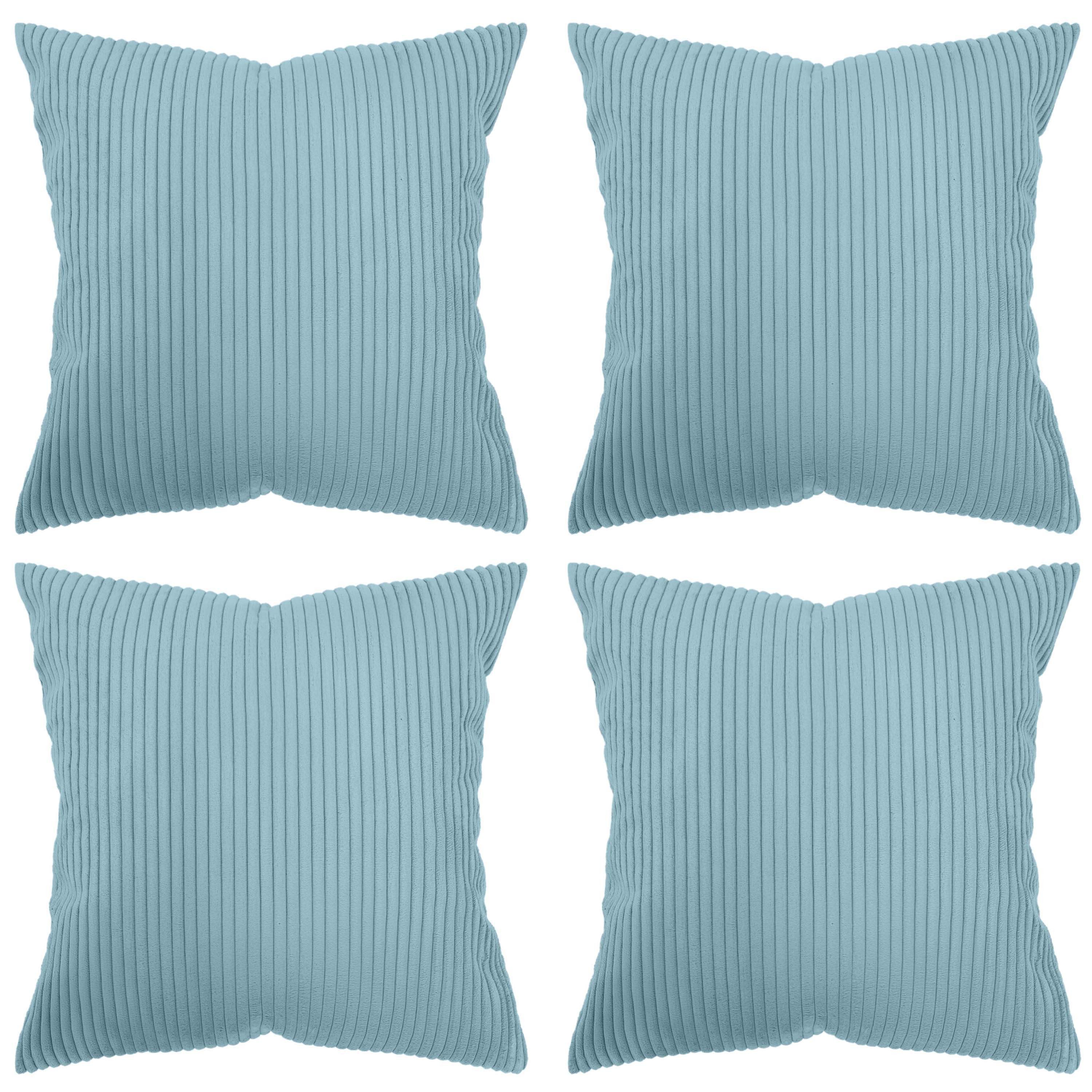 Amilian Kissenhüllen - 4er Set Kissenbezug - Zierkissenbezüge - Kissenbezüg günstig online kaufen