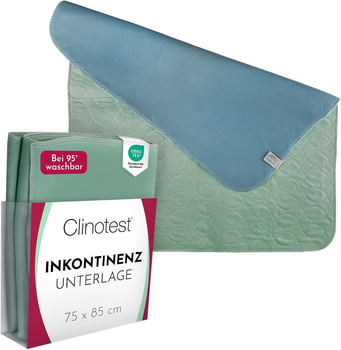 Inkontinenzauflage Inkontinenzunterlage/ Nässeschutz/ Bettschutz Clinotest, wiederverwendbar