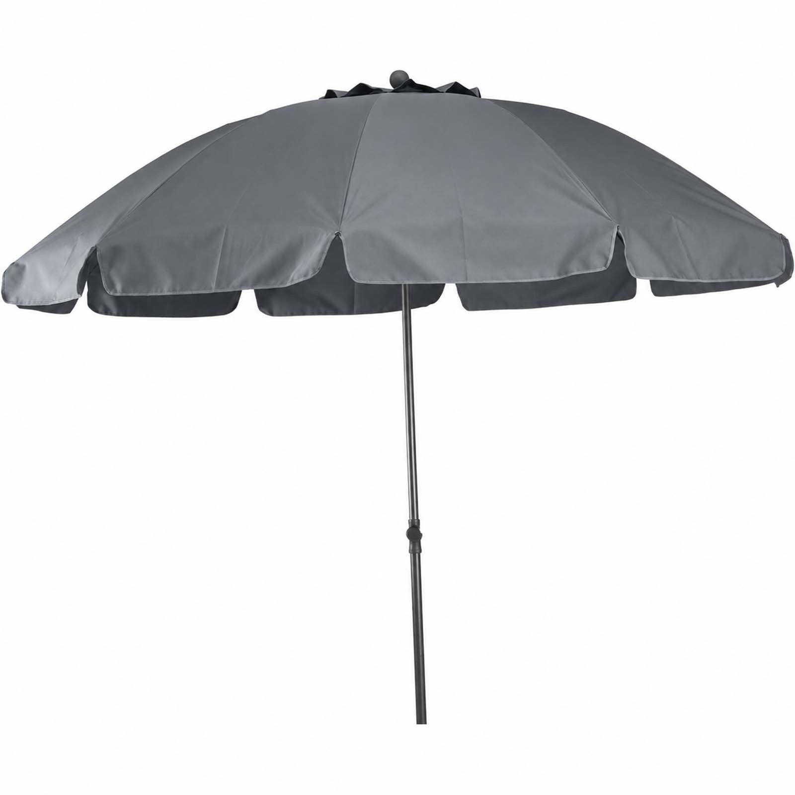 Siena Garden Sonnenschirm Sonnenschirm Gartenschirm Balkonschirm 200 cm Rund Kippbar Anthrazit