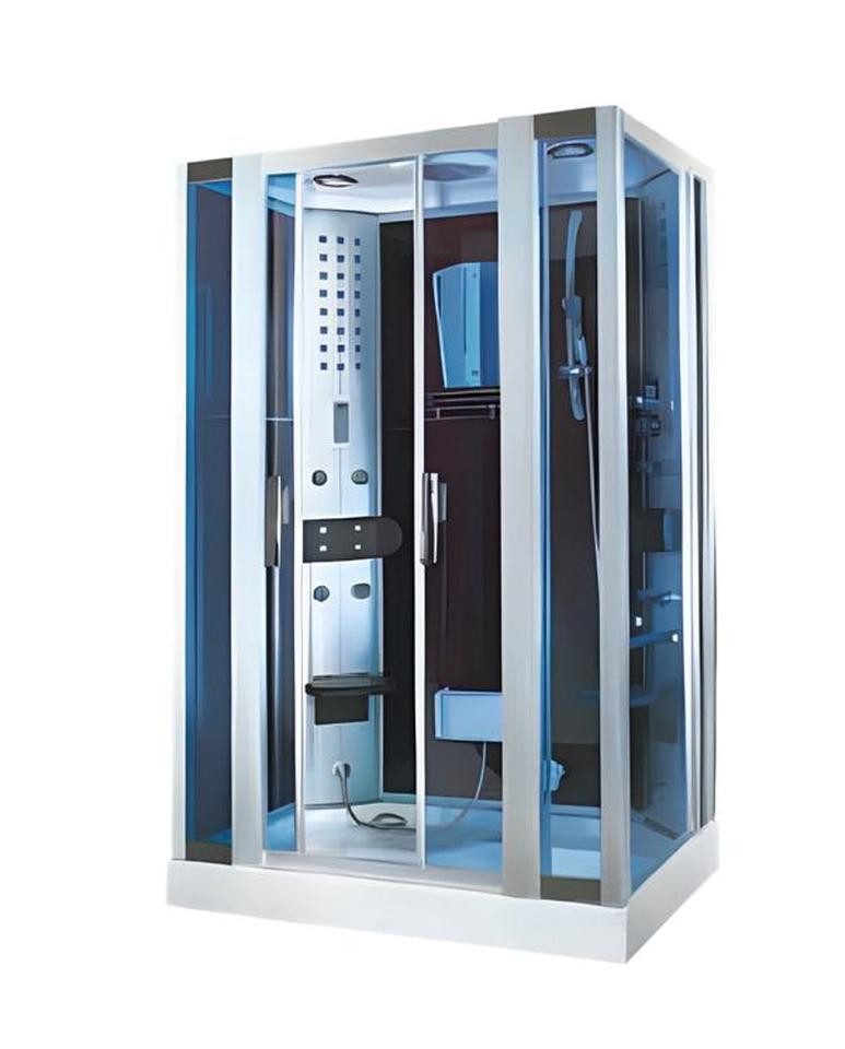 JVmoebel Eckdusche Massageduschkabine 142x90 cm – Multifunktionsdusche aus Acryl & Glas, BxT: 90.0x142.0 cm, 1-tlg., Made in Europe