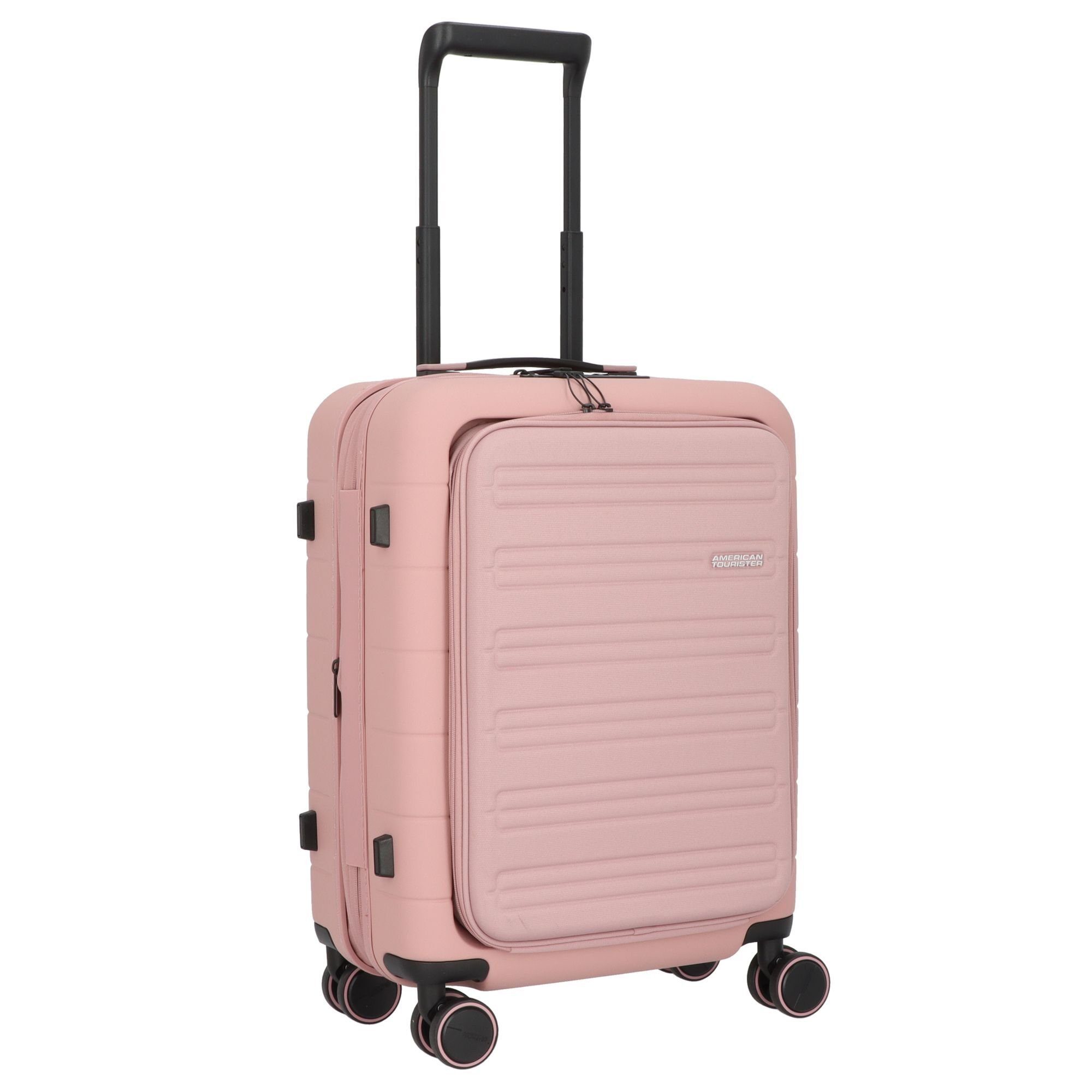 Handgepäck-Trolley 4 Polycarbonat vintage American pink Novastream, Tourister® Rollen,