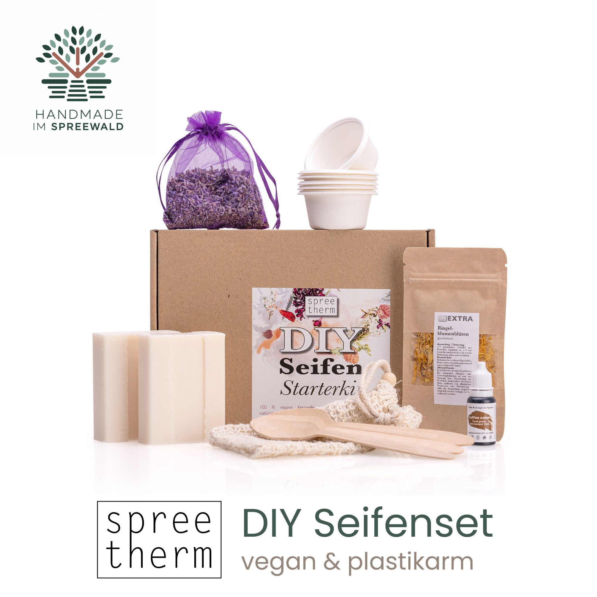 spreetherm Handseife - DIY Seifen‑Set, Seife selber machen inkl. veganer Kernseife, - Unsere DIY Empfehlung