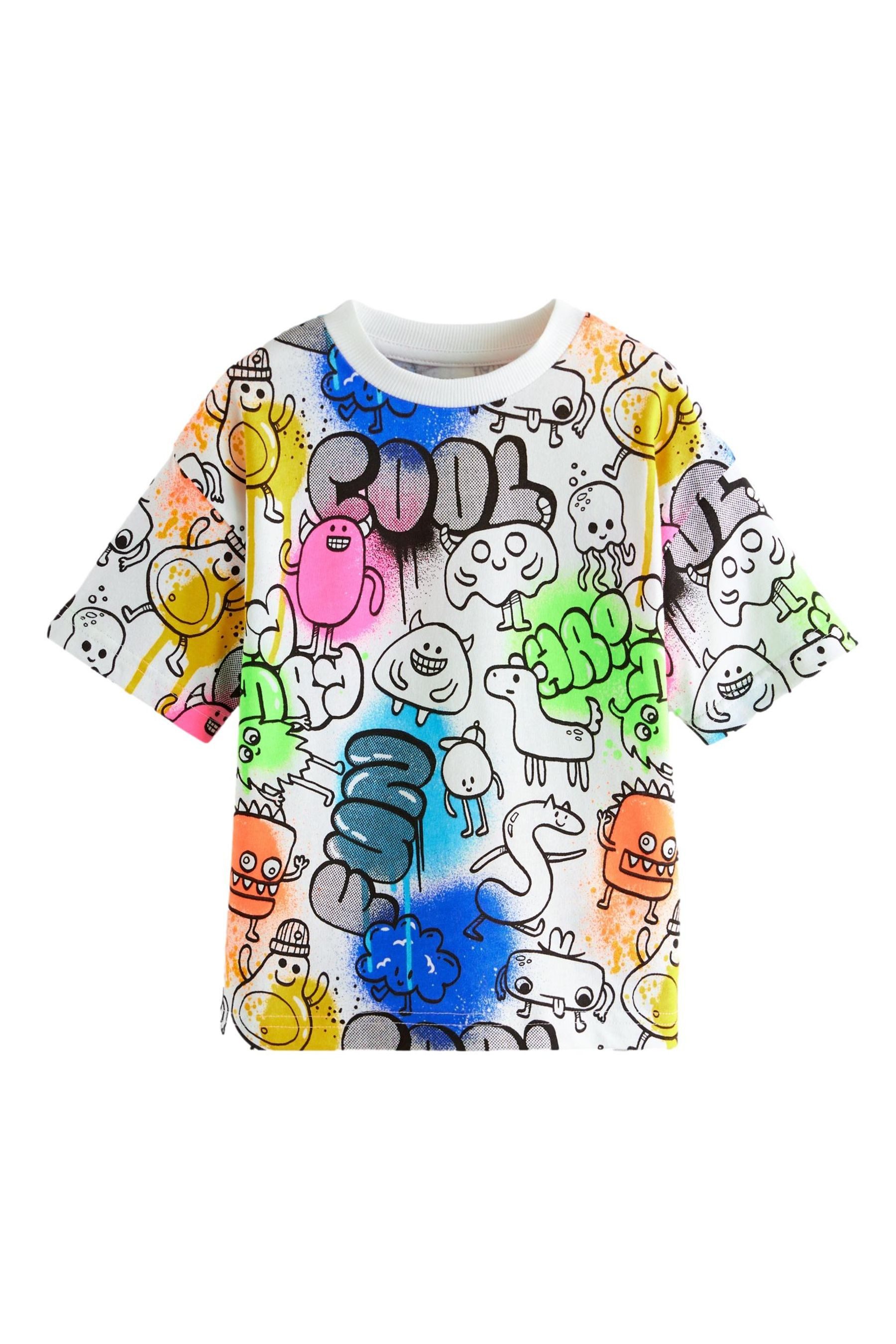 Next T-Shirt Kurzärmeliges Graffiti T-Shirt aus günstig online kaufen