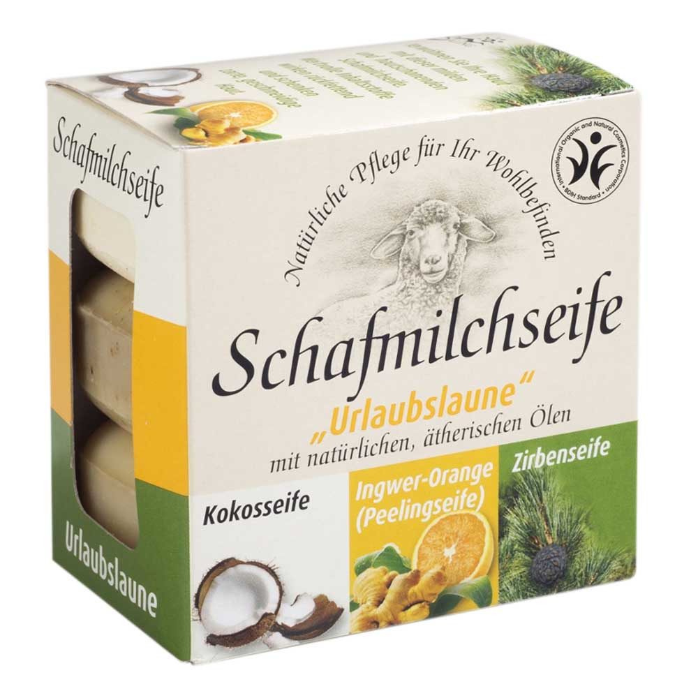 Saling Seifen-Set Geschenkverpackung - Urlaubslaune 3-er Set