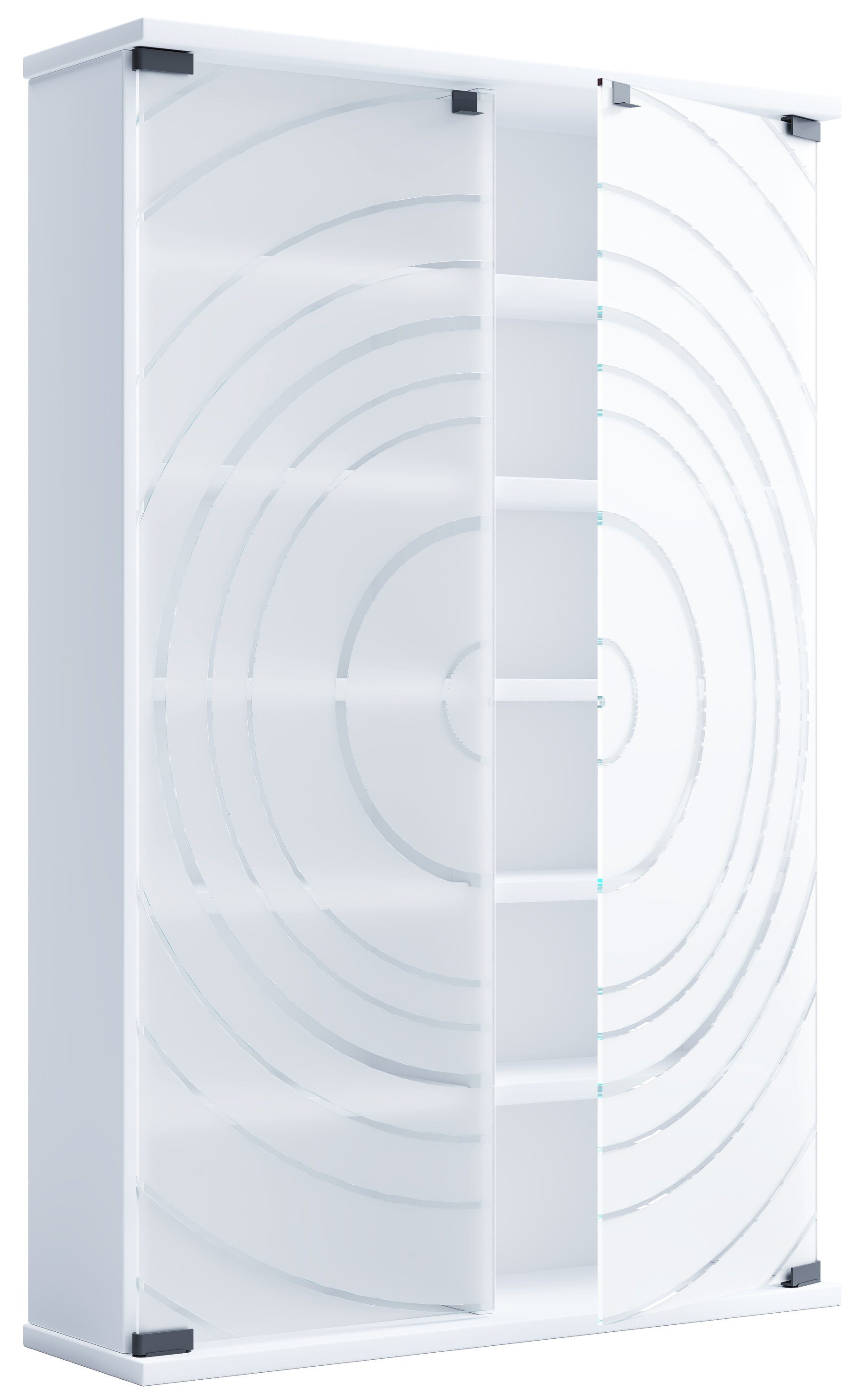 VCM CD-Regal Holz CD DVD Stand Regal Schrank Glastür Tilano L günstig online kaufen