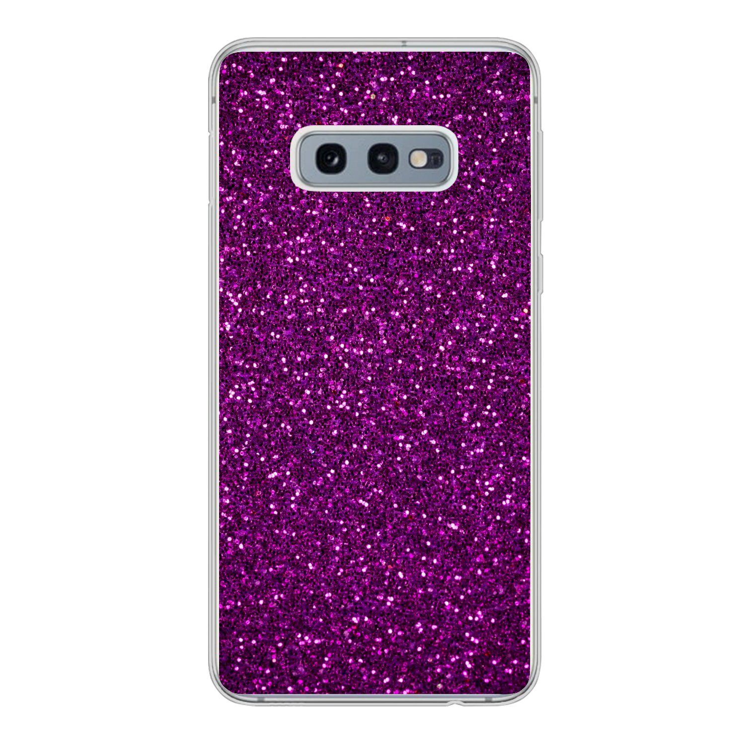 MuchoWow Handyhülle für Samsung Galaxy S10e Lila - Rosa - Muster - Abstrakt, Phone Case, Silikon, Schutzhülle Dünn