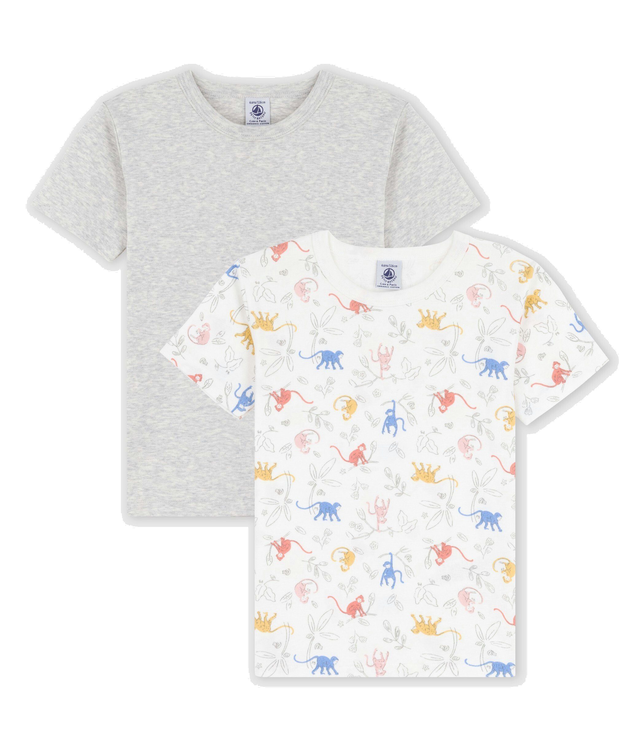 Petit Bateau T-Shirt 2er Set T-Shirts für Jungen