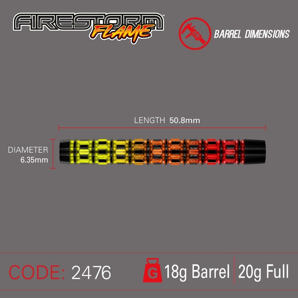 Winmau Softdarts Softdart Firestorm Flame 2476-20