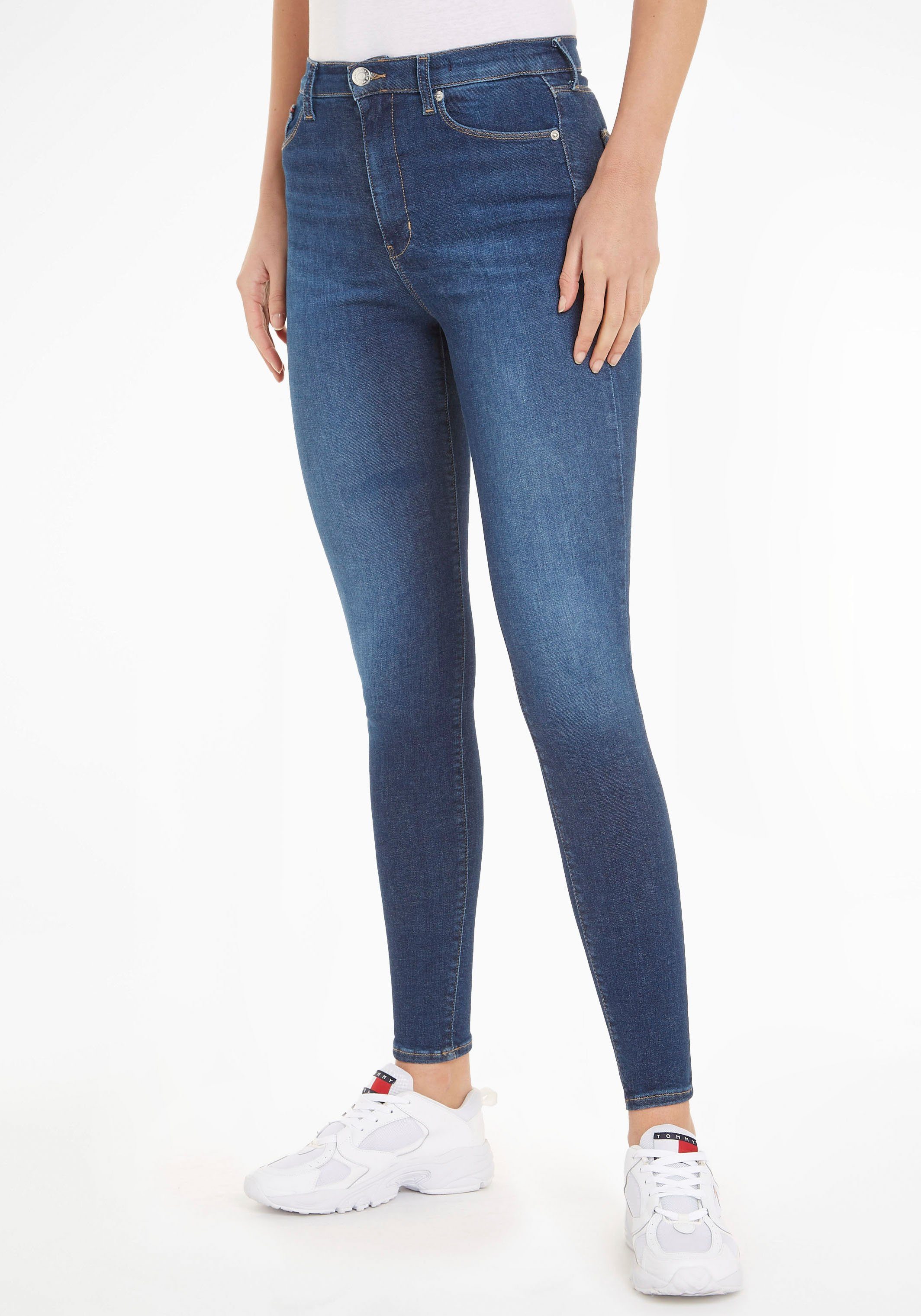 Tommy Jeans Skinny-fit-Jeans Sylvia mit gestickter Tommy Jeans Logo-Flag