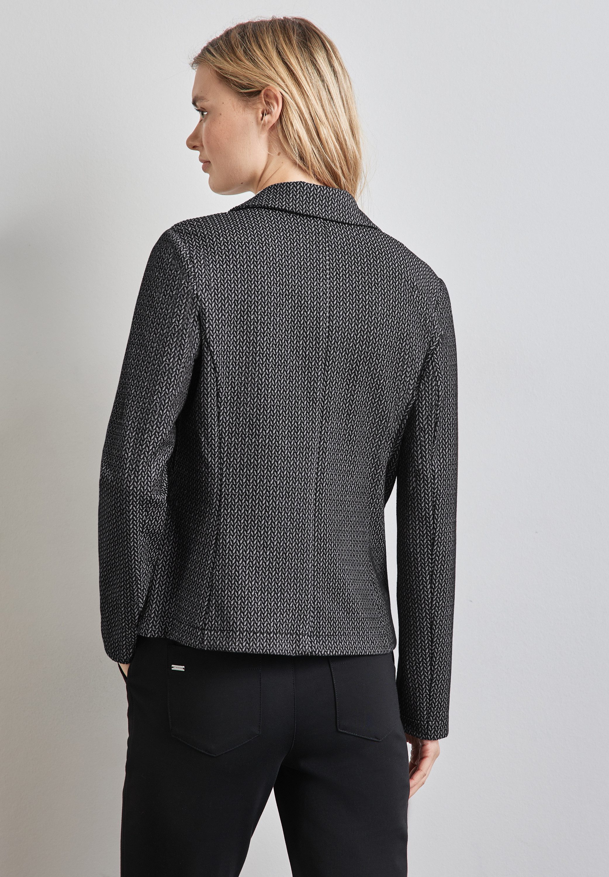 STREET ONE Sweatblazer mit Materialmix