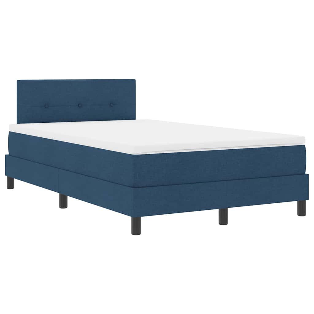 vidaXL Bett Boxspringbett mit Matratze Dunkelblau günstig online kaufen
