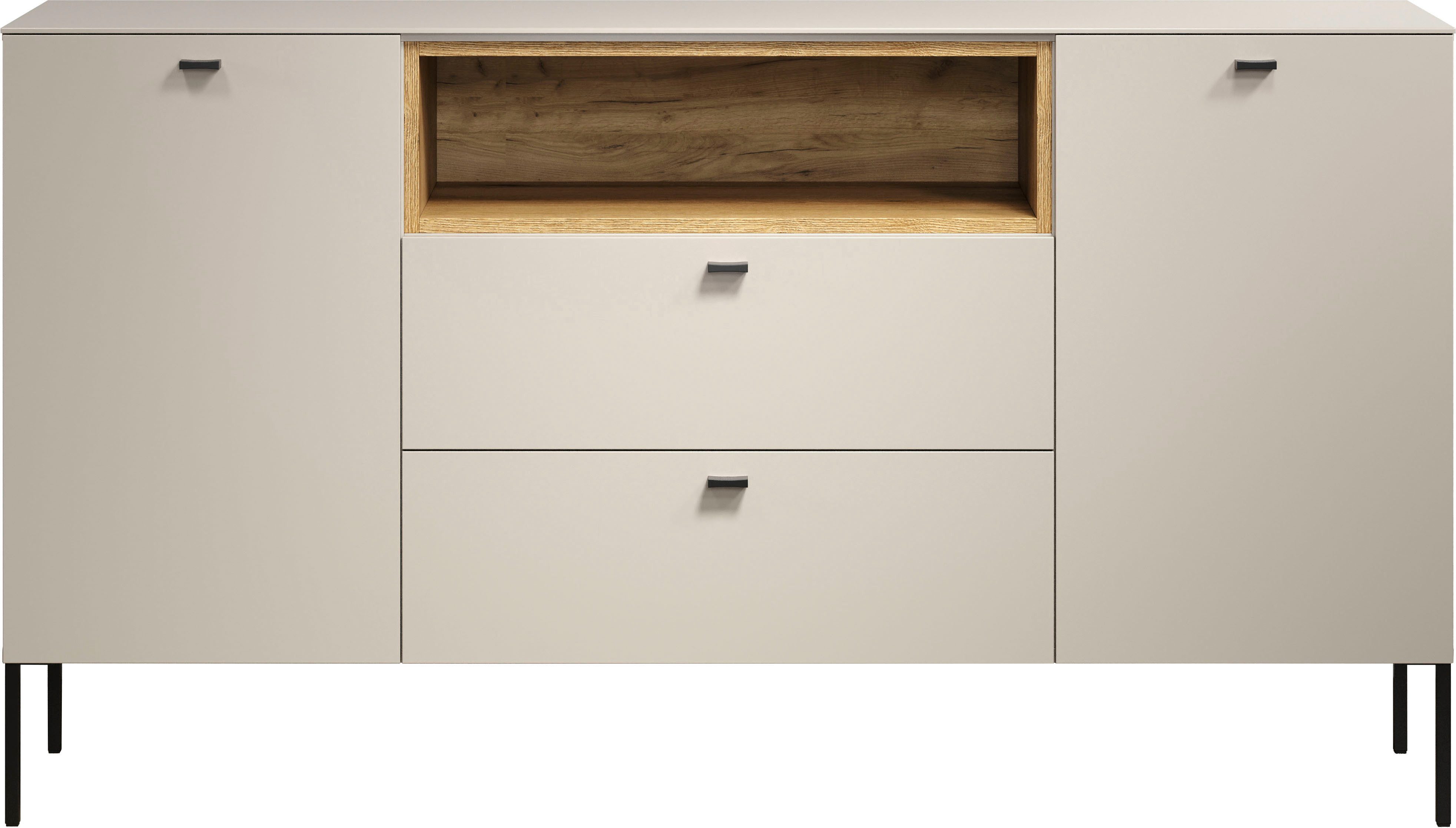 Home affaire Sideboard San Pedro (1 St), Kommode mit Softclose-Funktion - (B/T/H) 154/42/85 cm