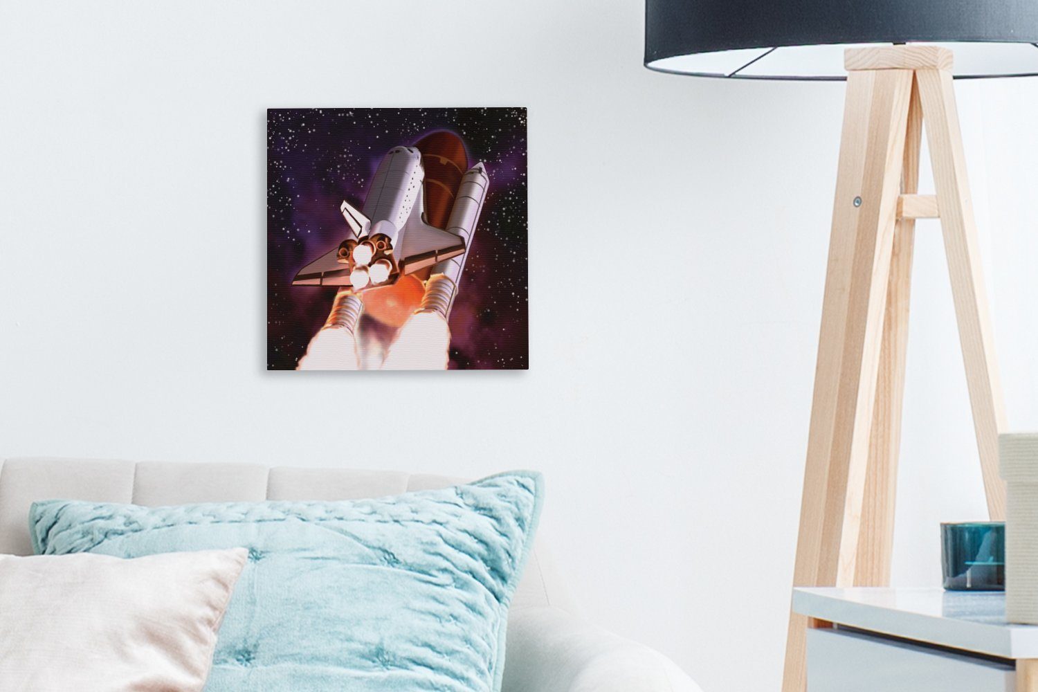 St), (1 Schlafzimmer Shuttles, Eine Leinwandbild des Space Leinwand Illustration Bilder Wohnzimmer gestarteten OneMillionCanvasses® für