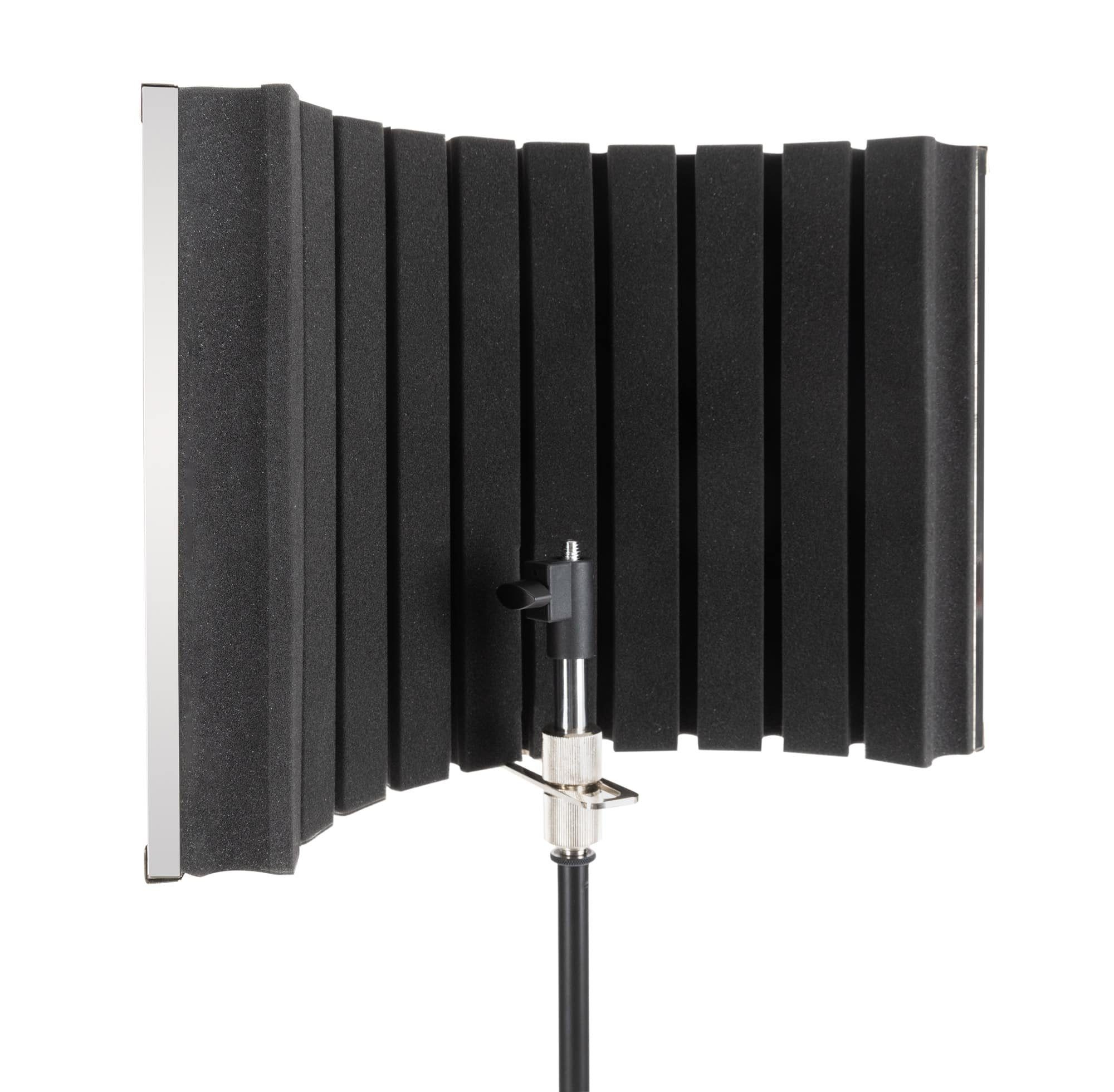 Pronomic MP-90 Micscreen - Mikrofon Schirm ideal für Studio oder Podcast Mikrofon-Halterung, (verhindert unerwünschte Schallreflektionen oder Echos)