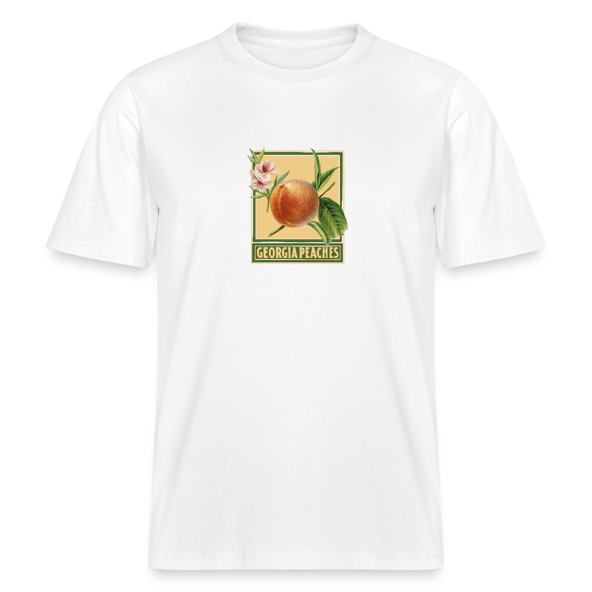 T-Shirt Sommer Pfirsich Früchte Mediterran Relaxed Fit Unisex T-Shirt