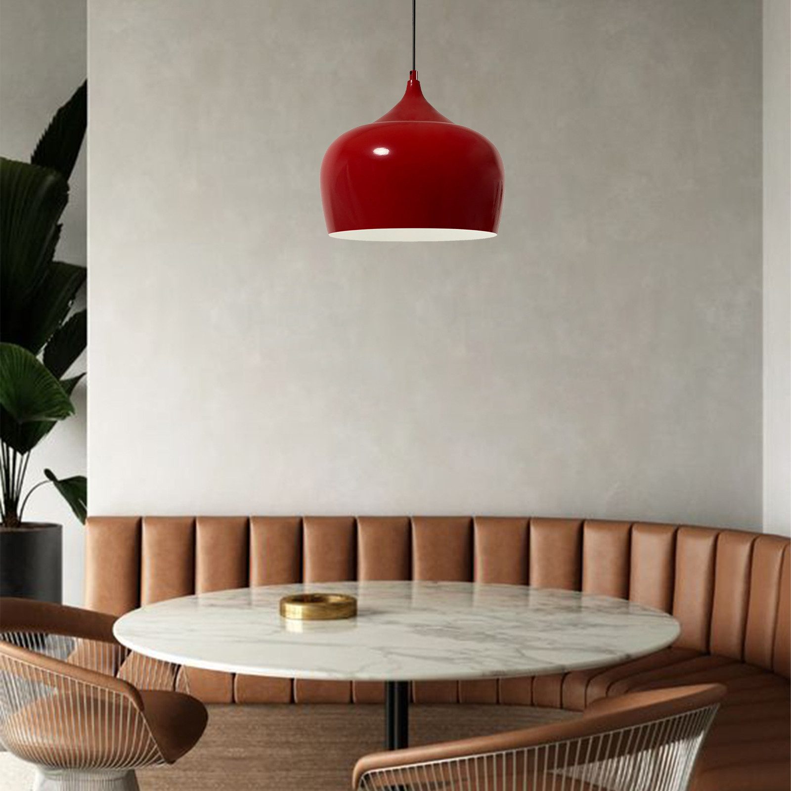 Bamyum Pendelleuchte Bamyum Pendelleuchte Vintage I Kreis I Metall Ø30 cm Lampe, ohne Leuchtmittel