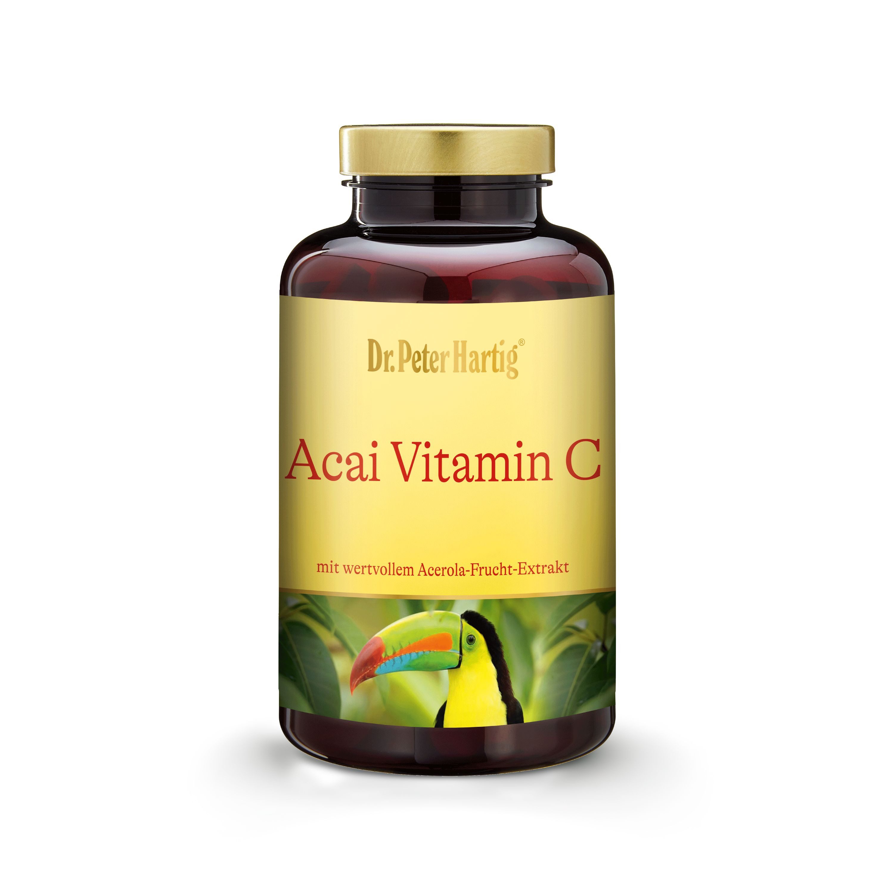Dr. Peter Hartig Acai Vitamin C, zum Lutschen, Acai-Beere, Acerola-Kirsche, vegan, Presslinge, 120 Presslinge, 4-Monats-Vorrat à 240 g, Acai Vitamin C 120 Presslinge Lactose- Gluten- Hefefrei