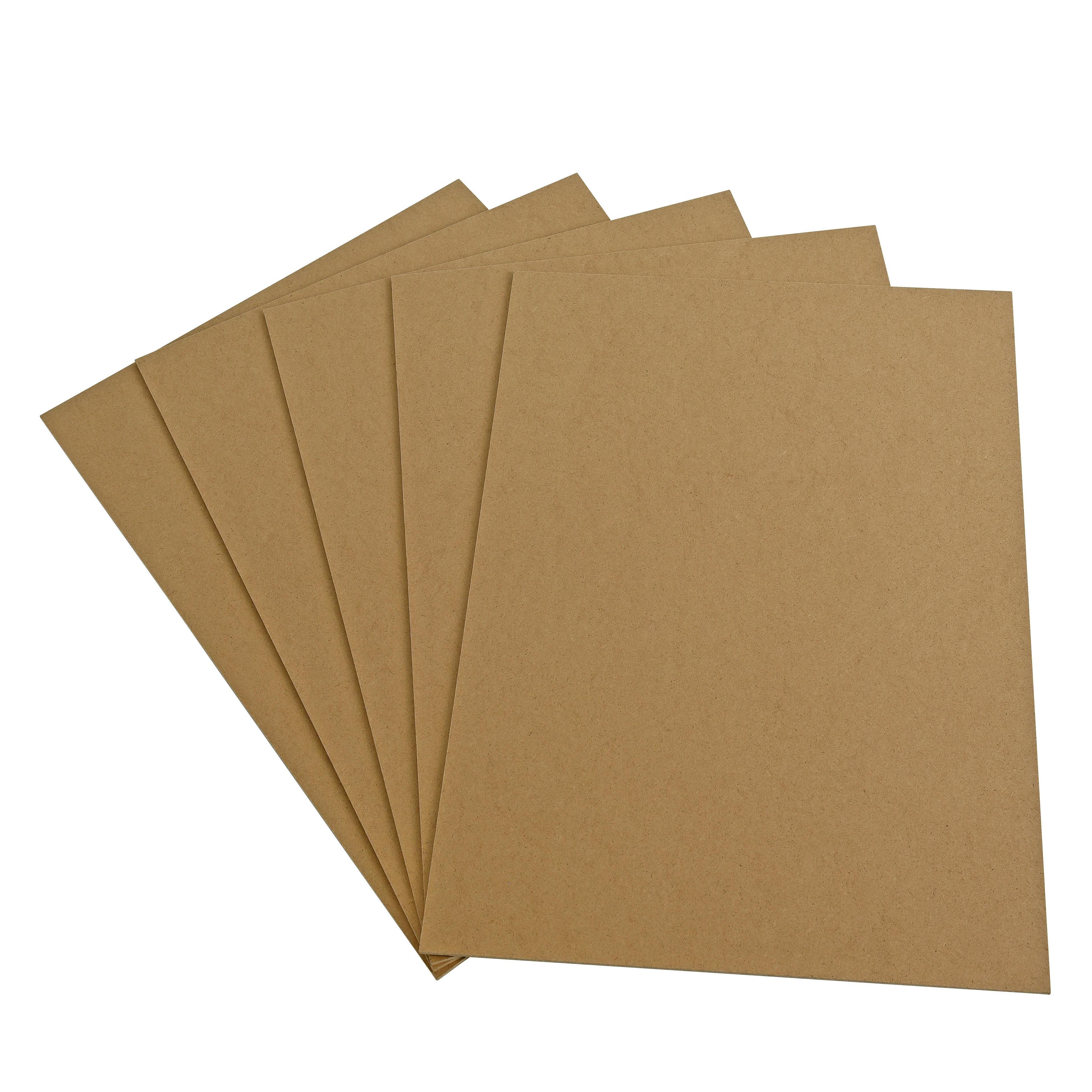 ESTEXO Dekofigur MDF Platten Holzplatten 42x30 cm 5er Set Zuschnitt Holz-Platten für