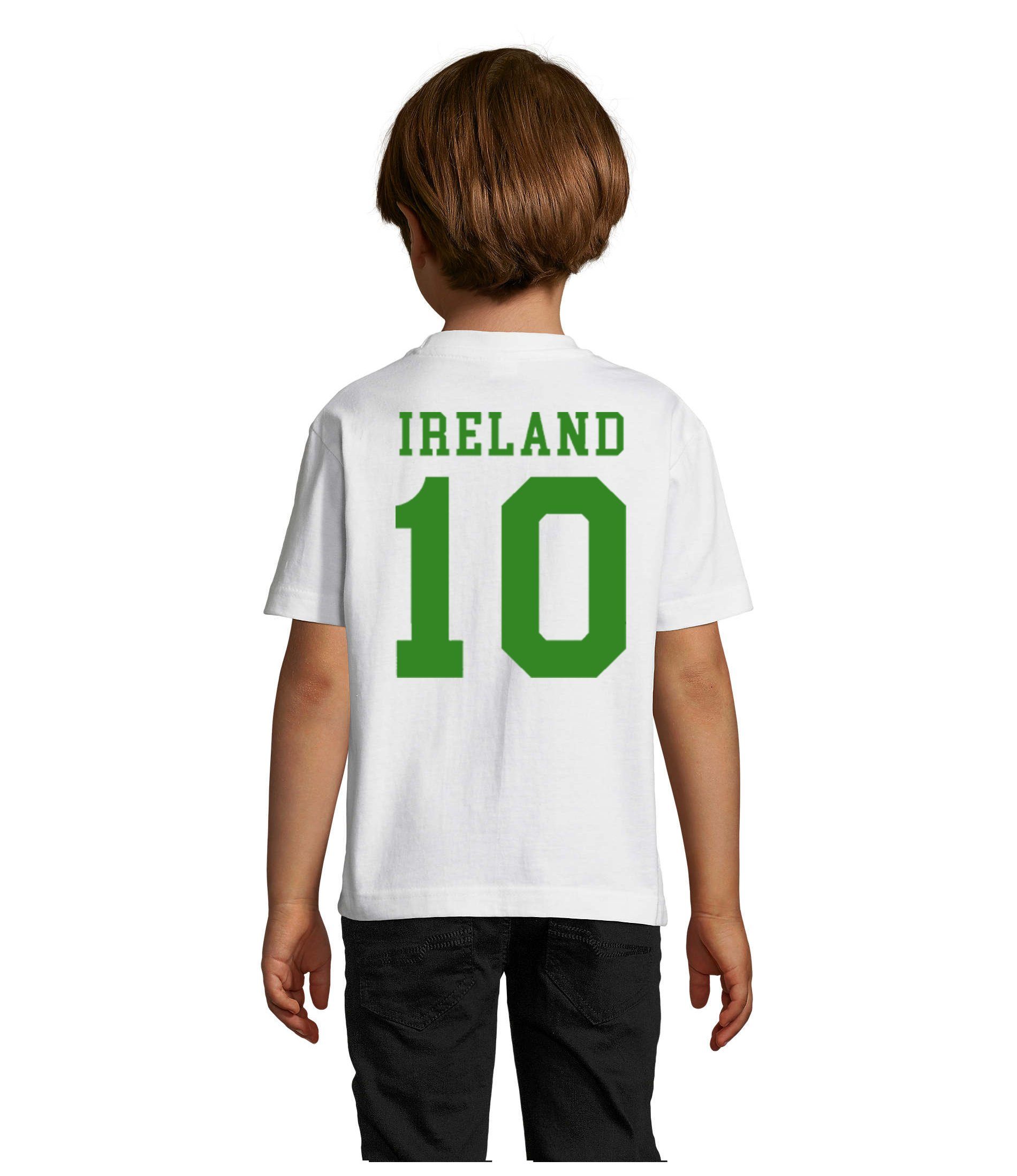Blondie & Brownie Fußball WM Handball Irland EM Grün/Weiss Sport T-Shirt Trikot Kinder Weltmeister